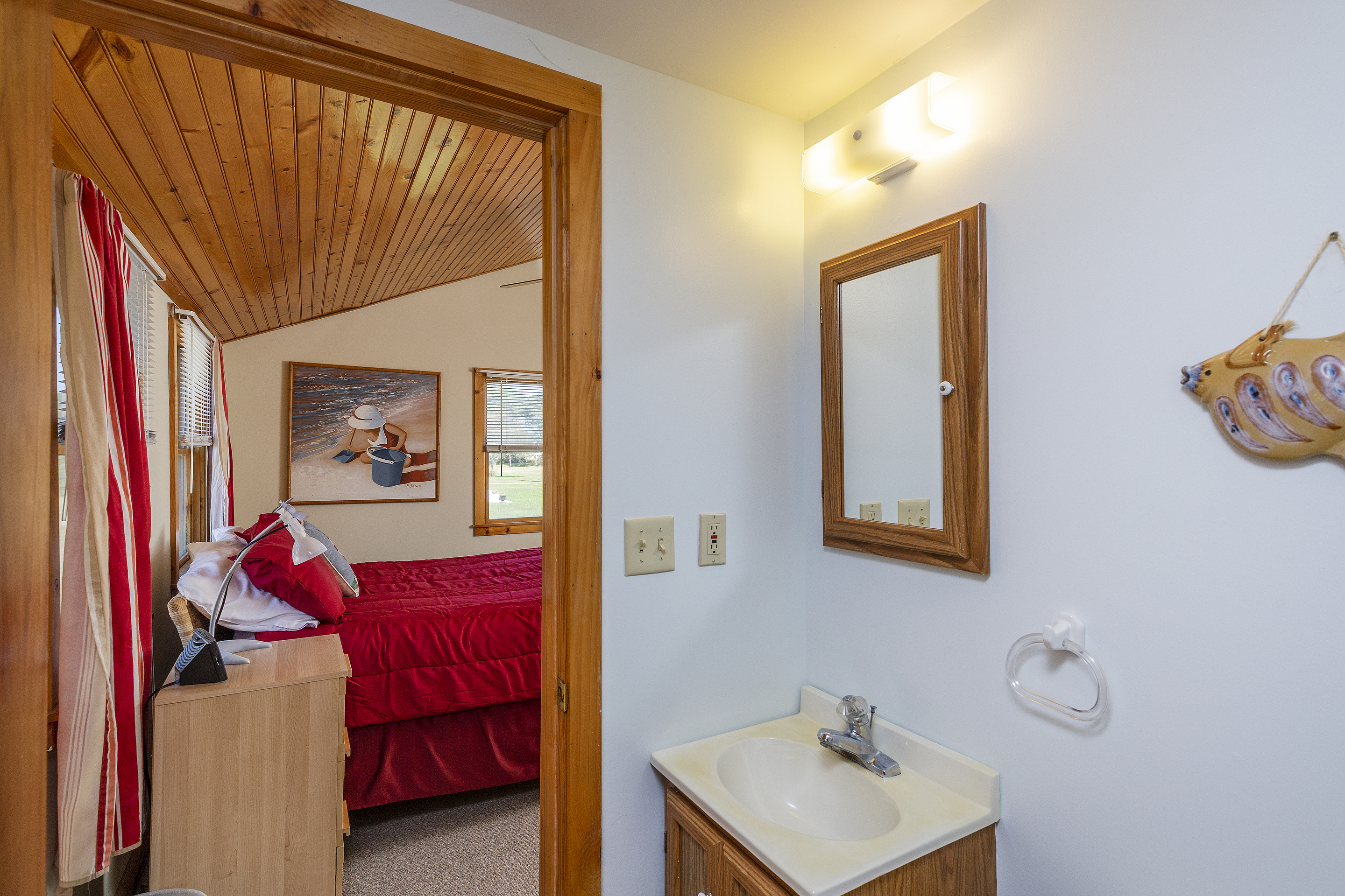 Master Bath with Tub/Shower Combo.