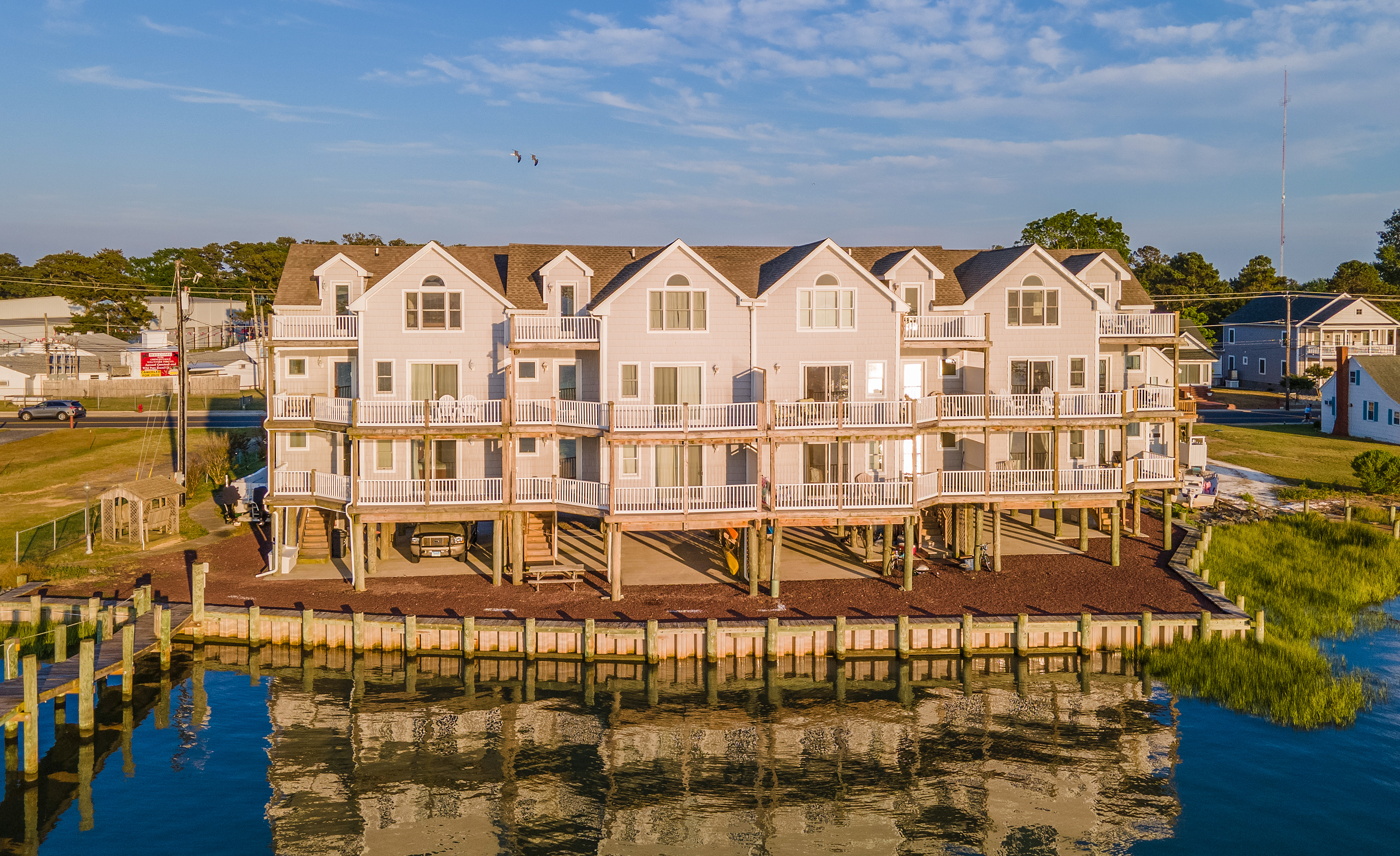 Directly facing our famous Chincoteague Sunsets.