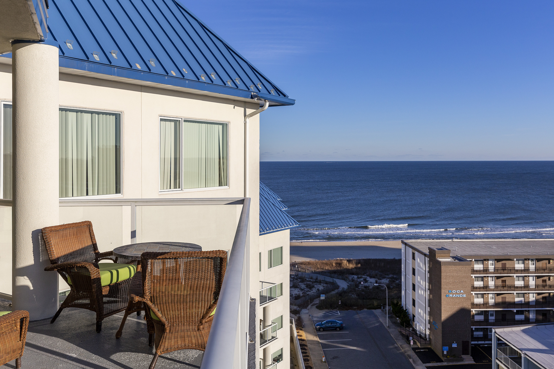 Enjoy Breakfast on the Balcony before hitting the Beach.