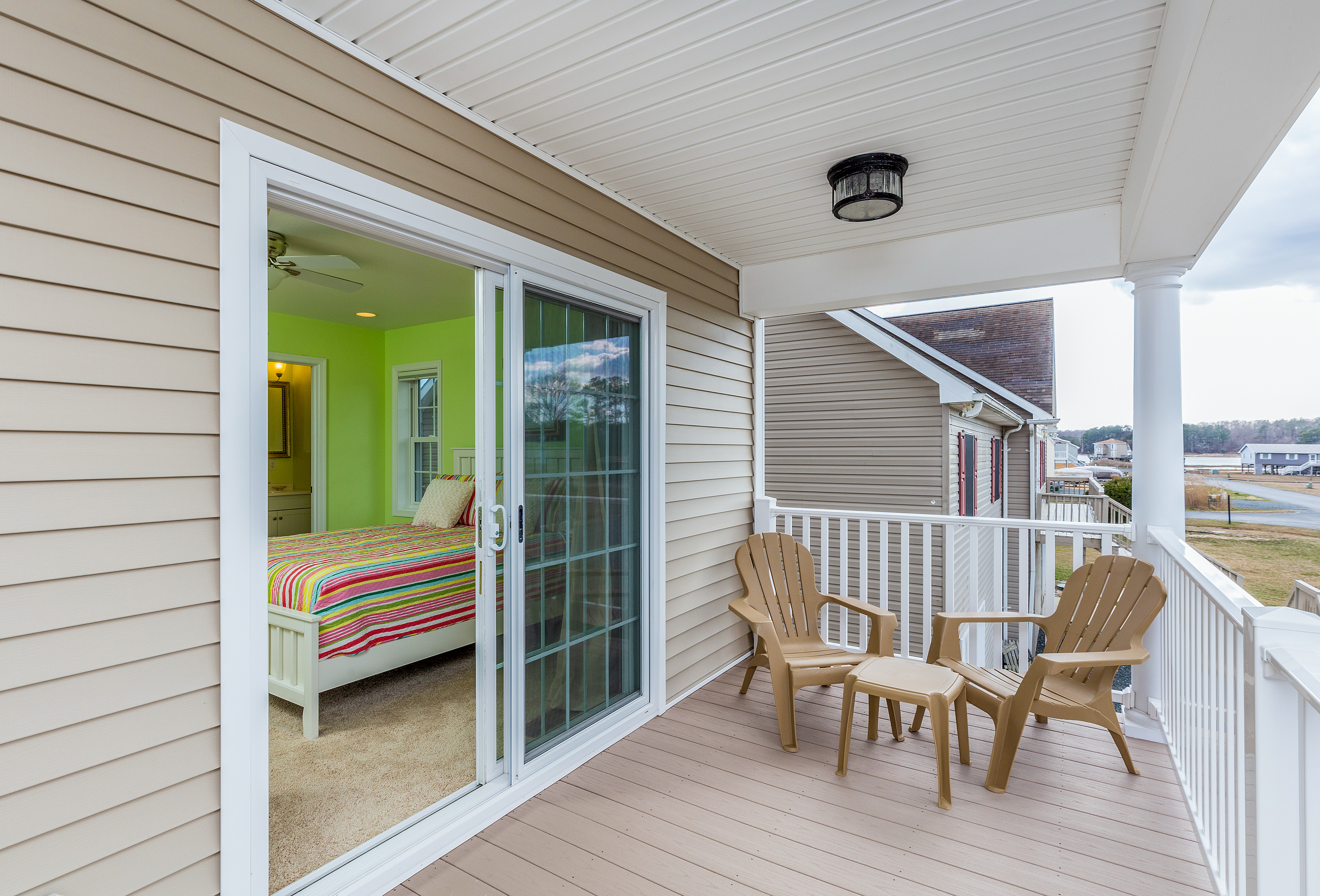 The balcony off the Junior Master is a great place to relax with your morning coffee.