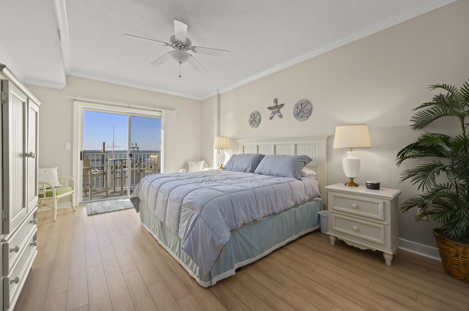 Luxurious Primary Bedroom with King Bed.