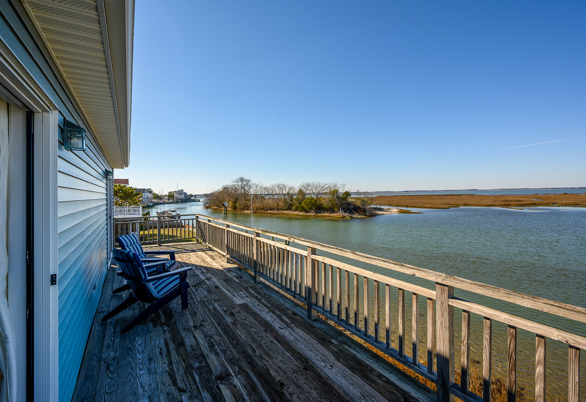 Upper Level Waterfront Deck with ahhh-mazing Views.