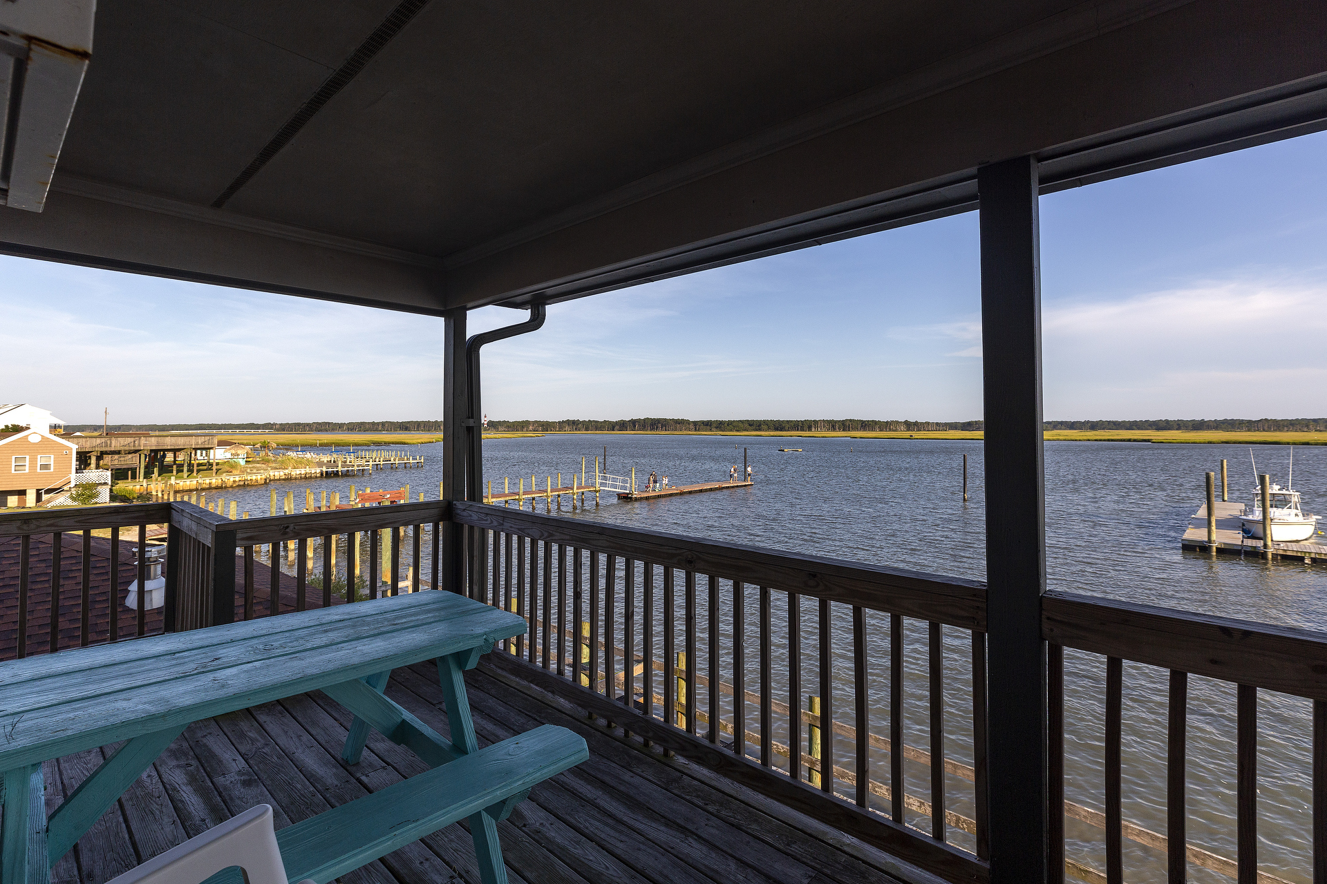 Look straight across the Assateague Channel to see the ponies.