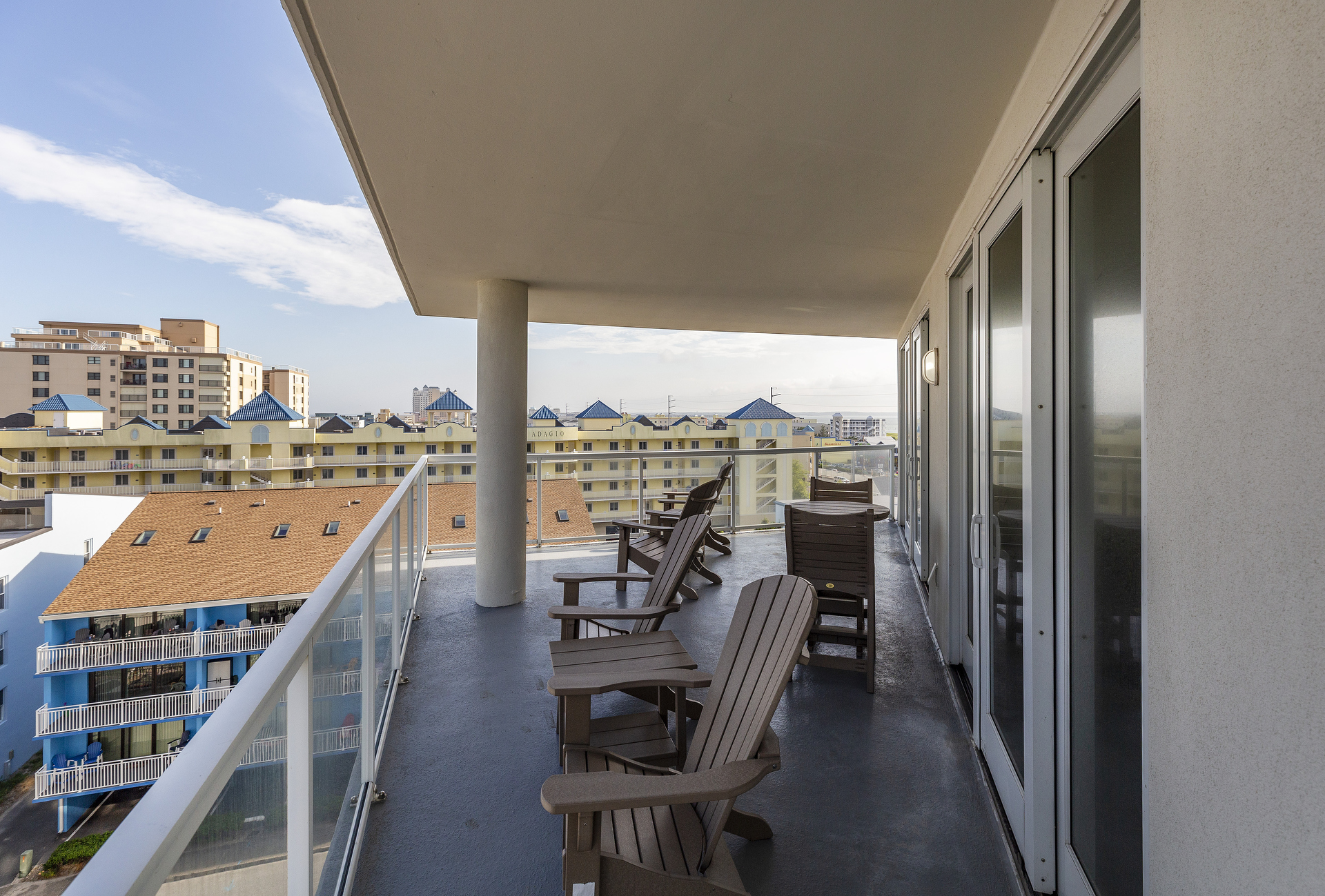 There`s room for all on the oversized Ocean View Balcony.