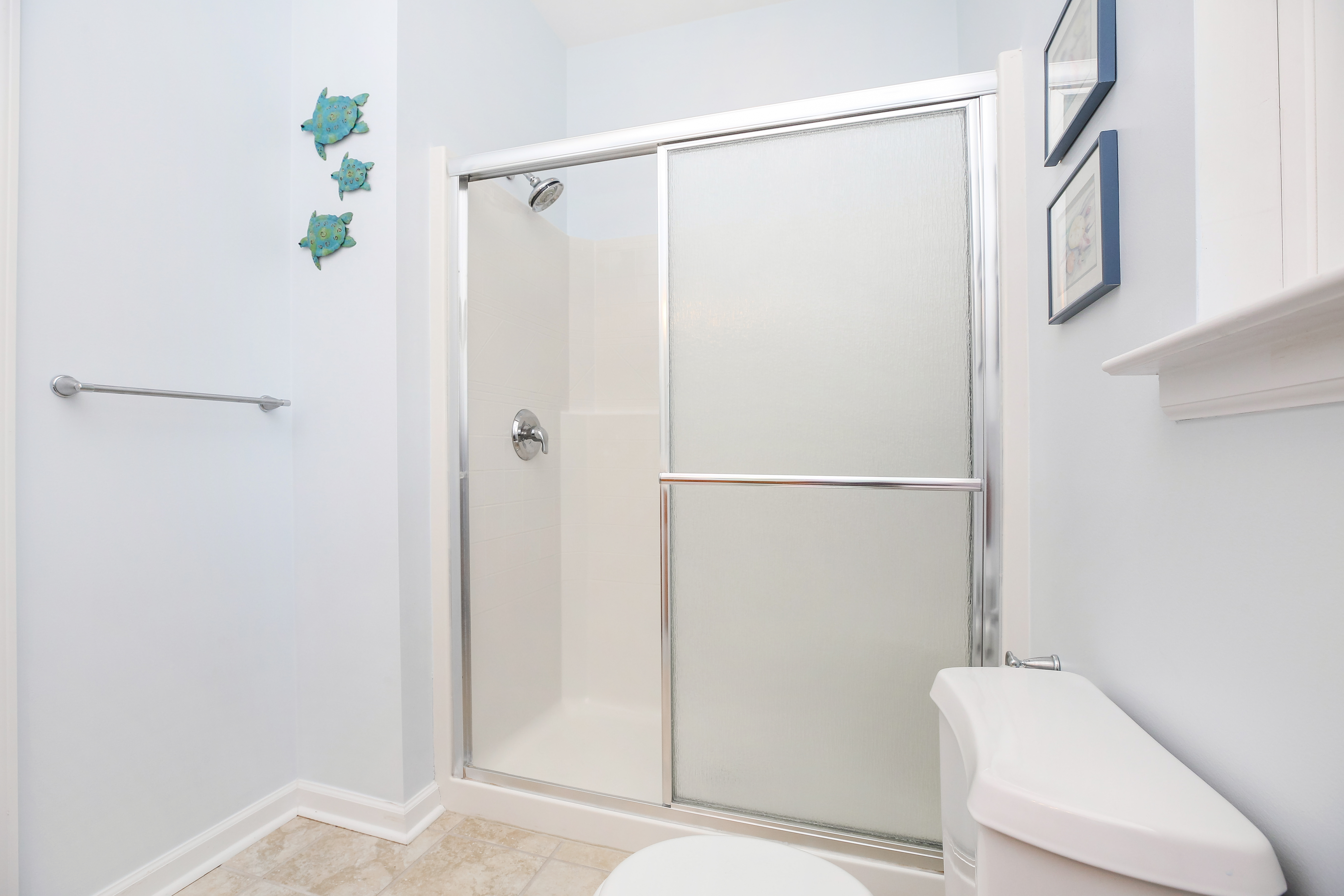 Master Bath 2 has a large Walk-in Shower.