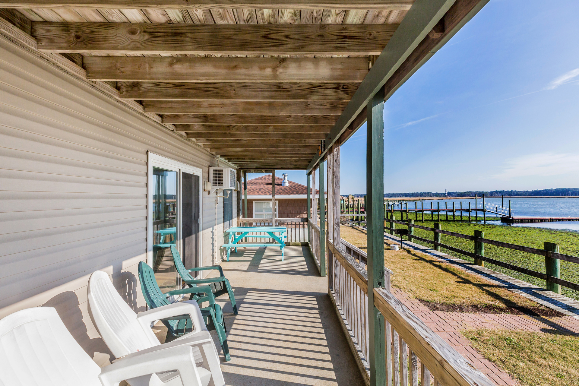 Enjoy the Chincoteague Pony Swim right from your Balcony.