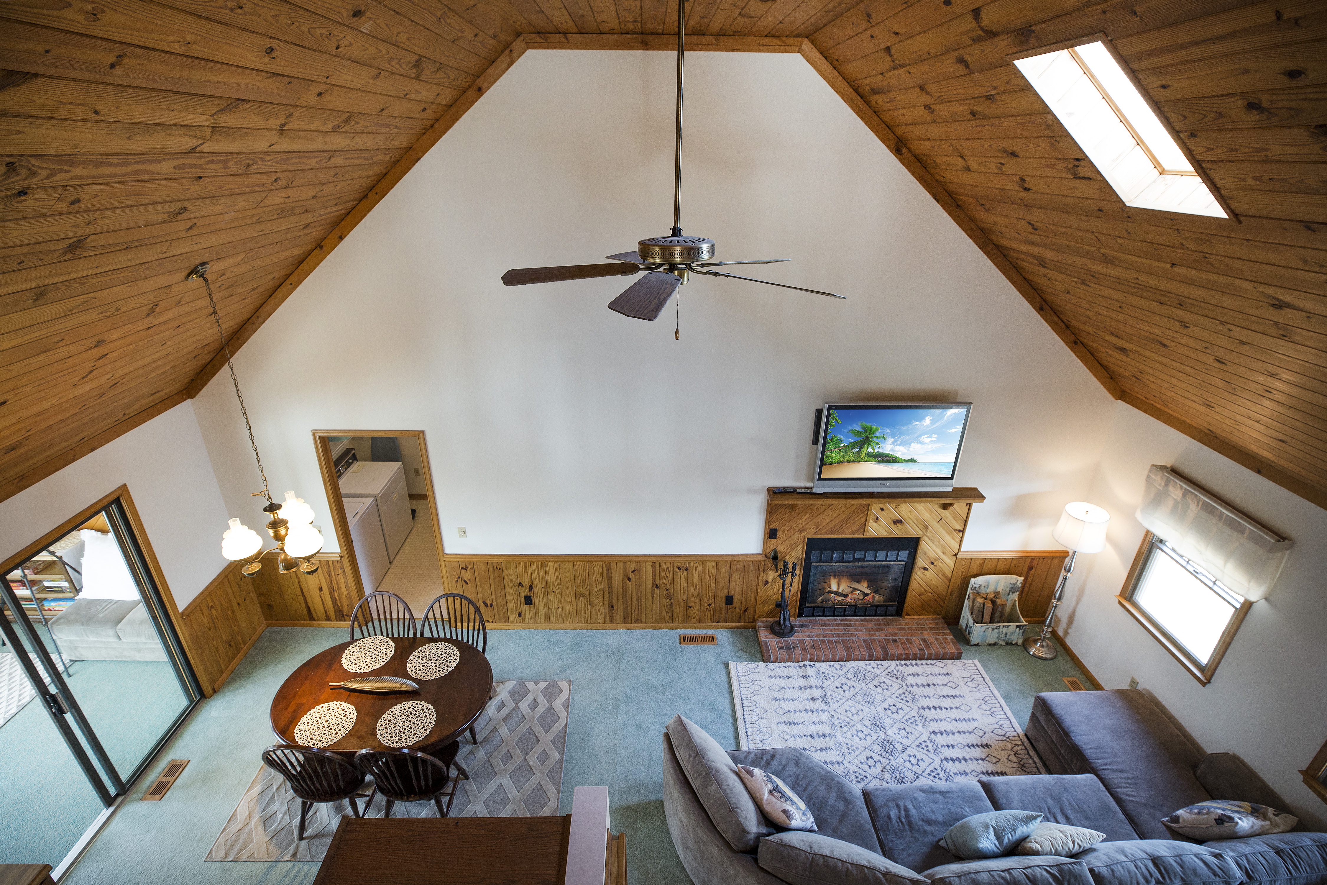 Looking into Living Area from Loft - just an incredible Home.