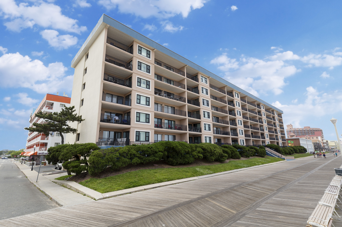Ocean Hideaway is located directly on the Boardwalk at 18th Street.