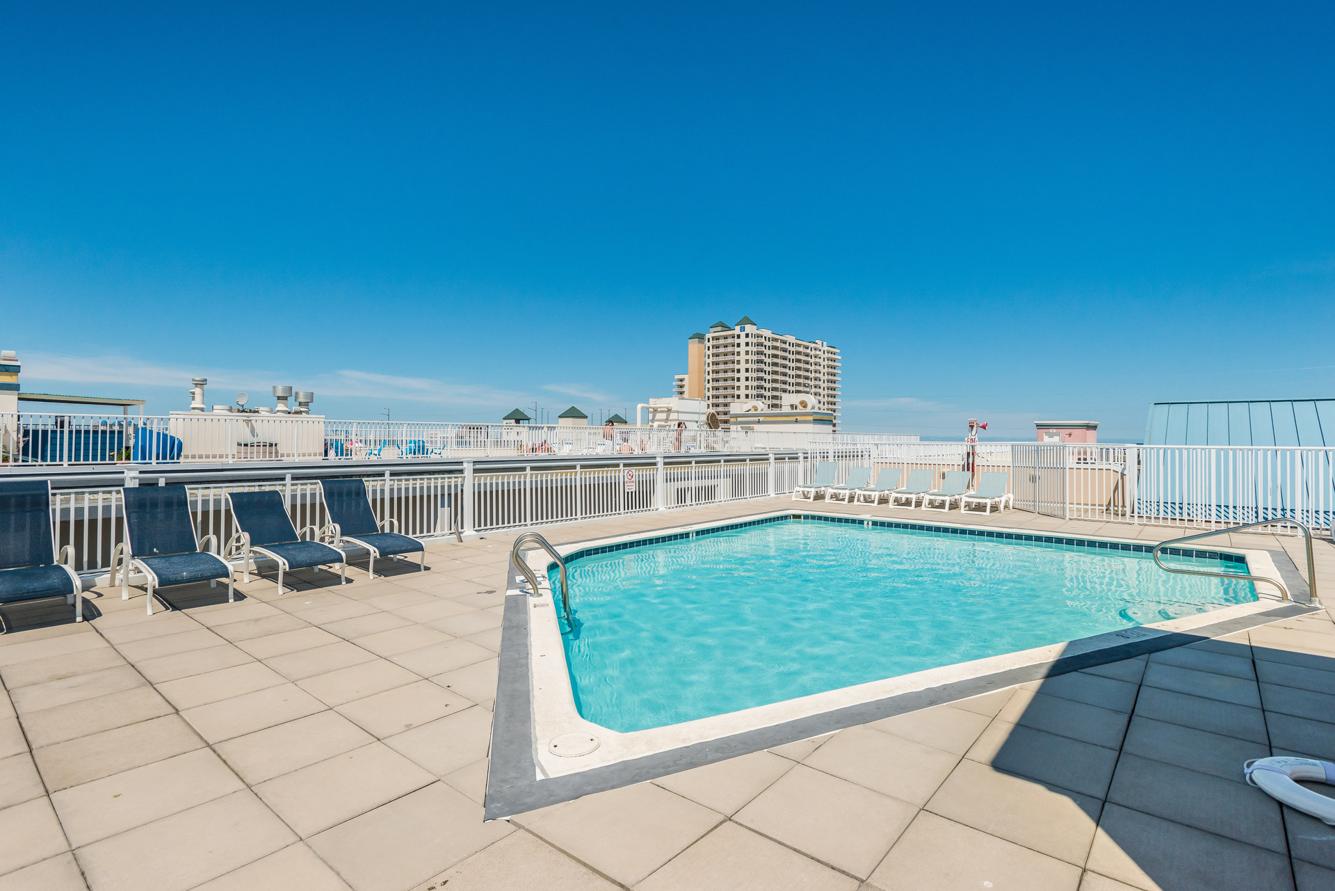 Listen to the waves break on your Private Beach while relaxing at the Rooftop Pool.