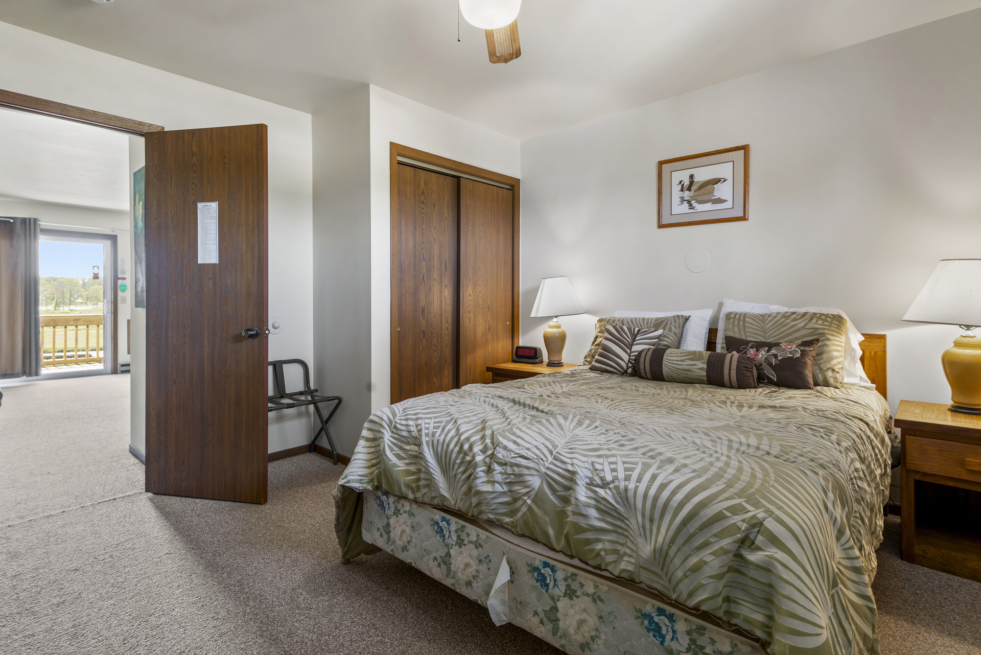 Comfy Queen Bed in the Private Full Bath.