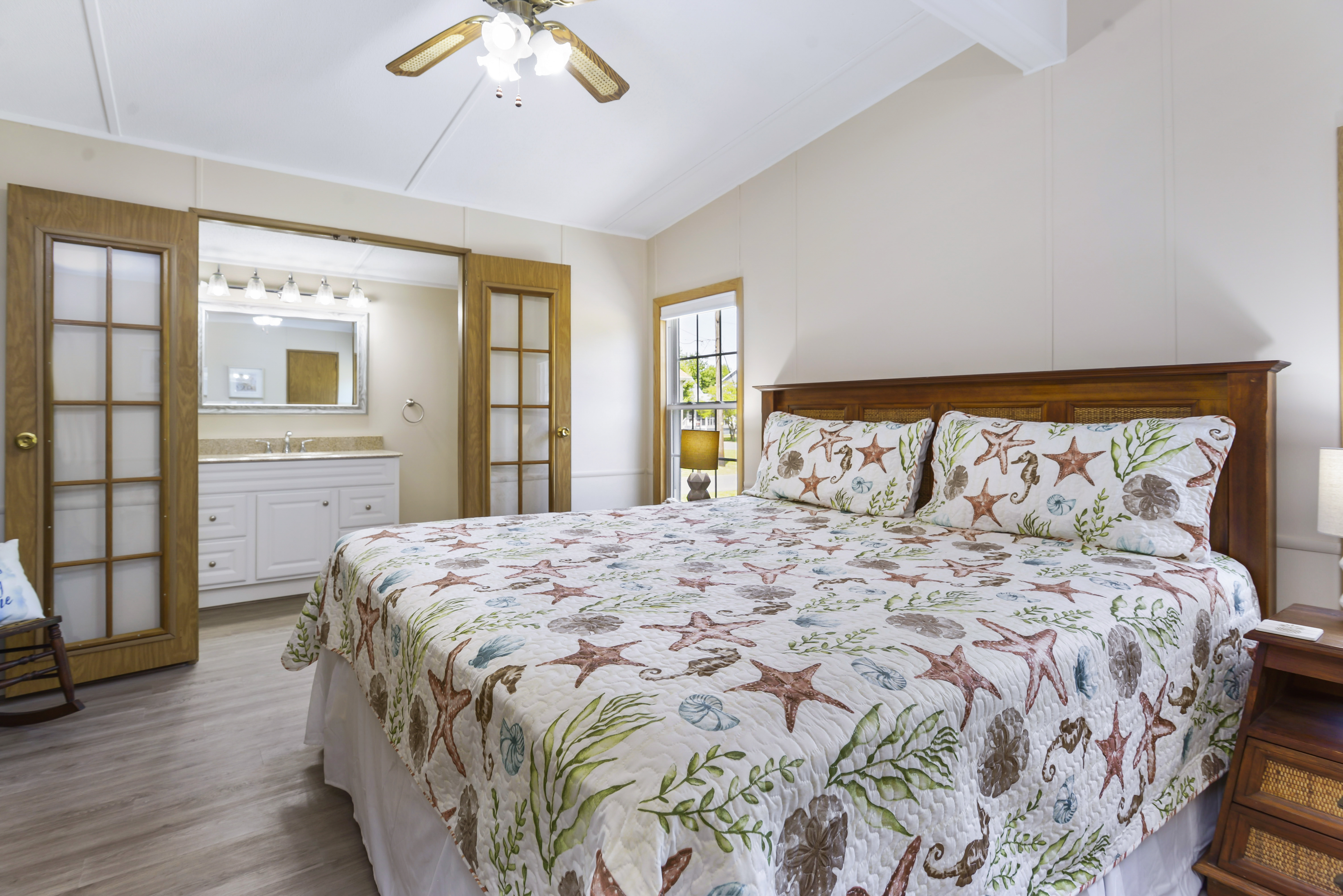 Spectacular Master Bedroom with King Bed & Custom Private Bath.