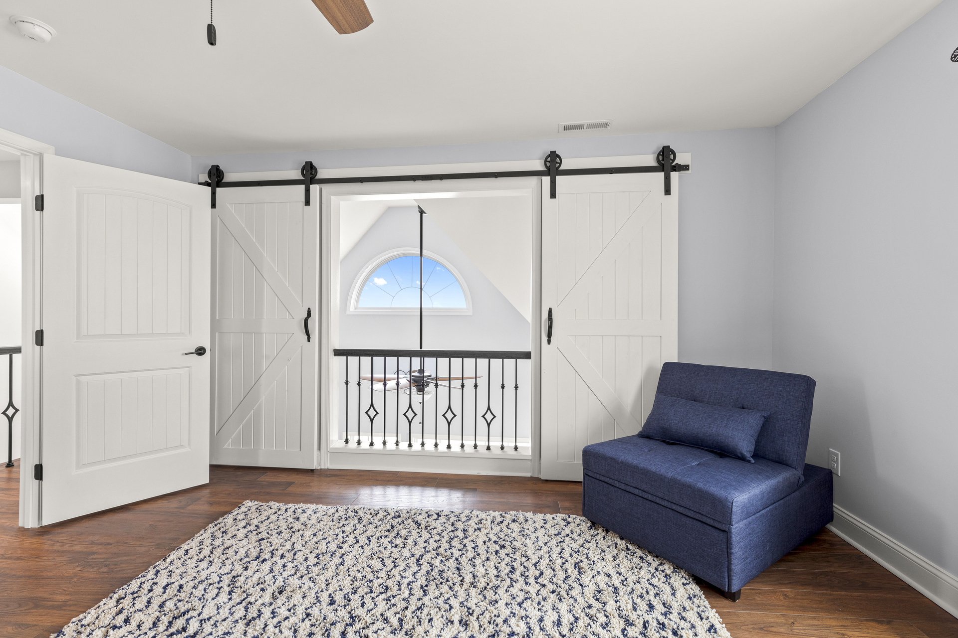 Bedroom 3 overlooks the gorgeous Living Area.