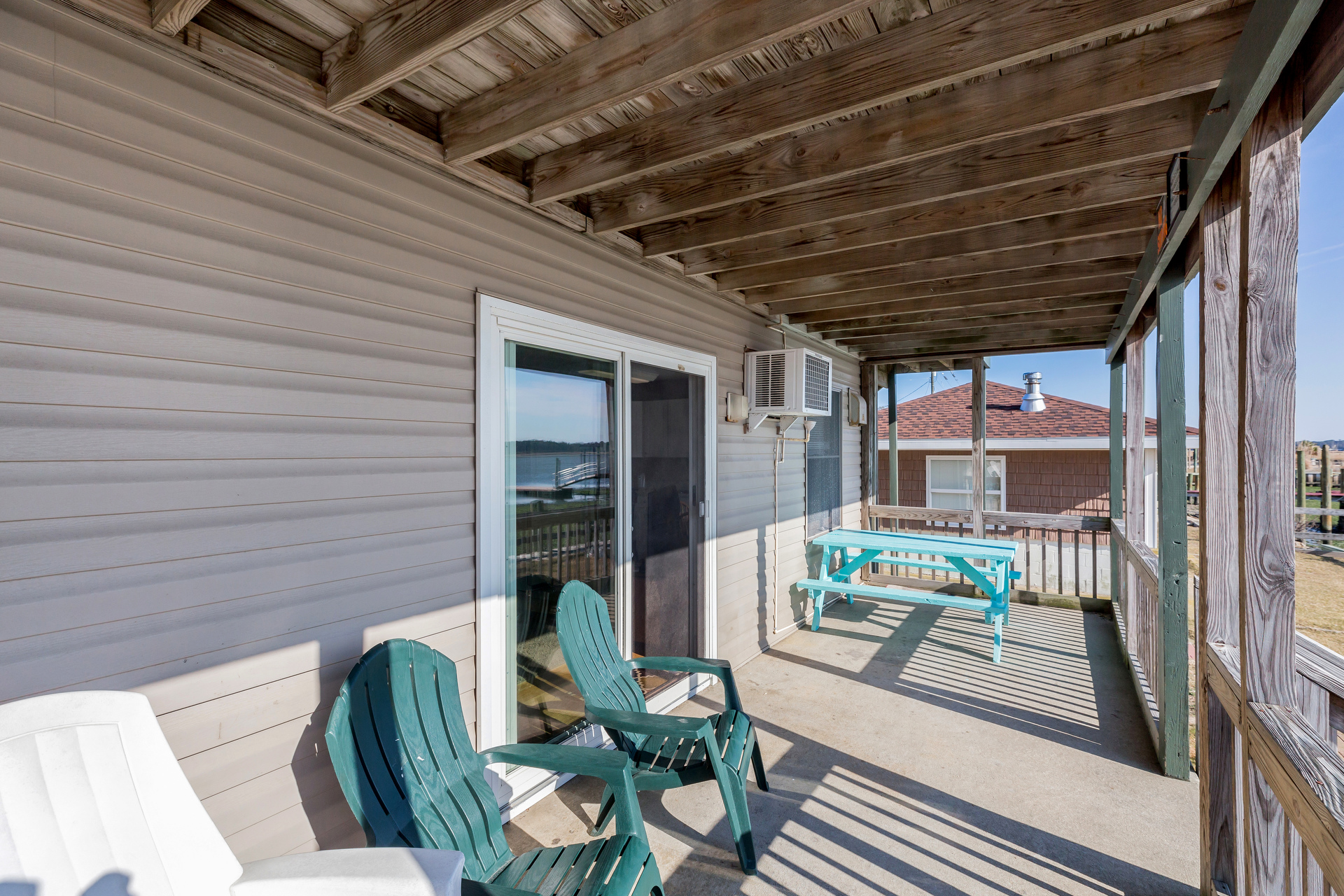 Relax while the kids crab, and clam from Sea Tag`s Private Dock and Pier.