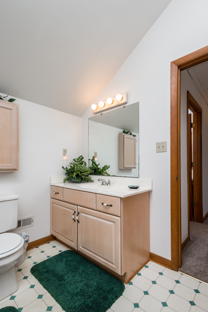 Large Vanity in Master Bath and lots of privacy.