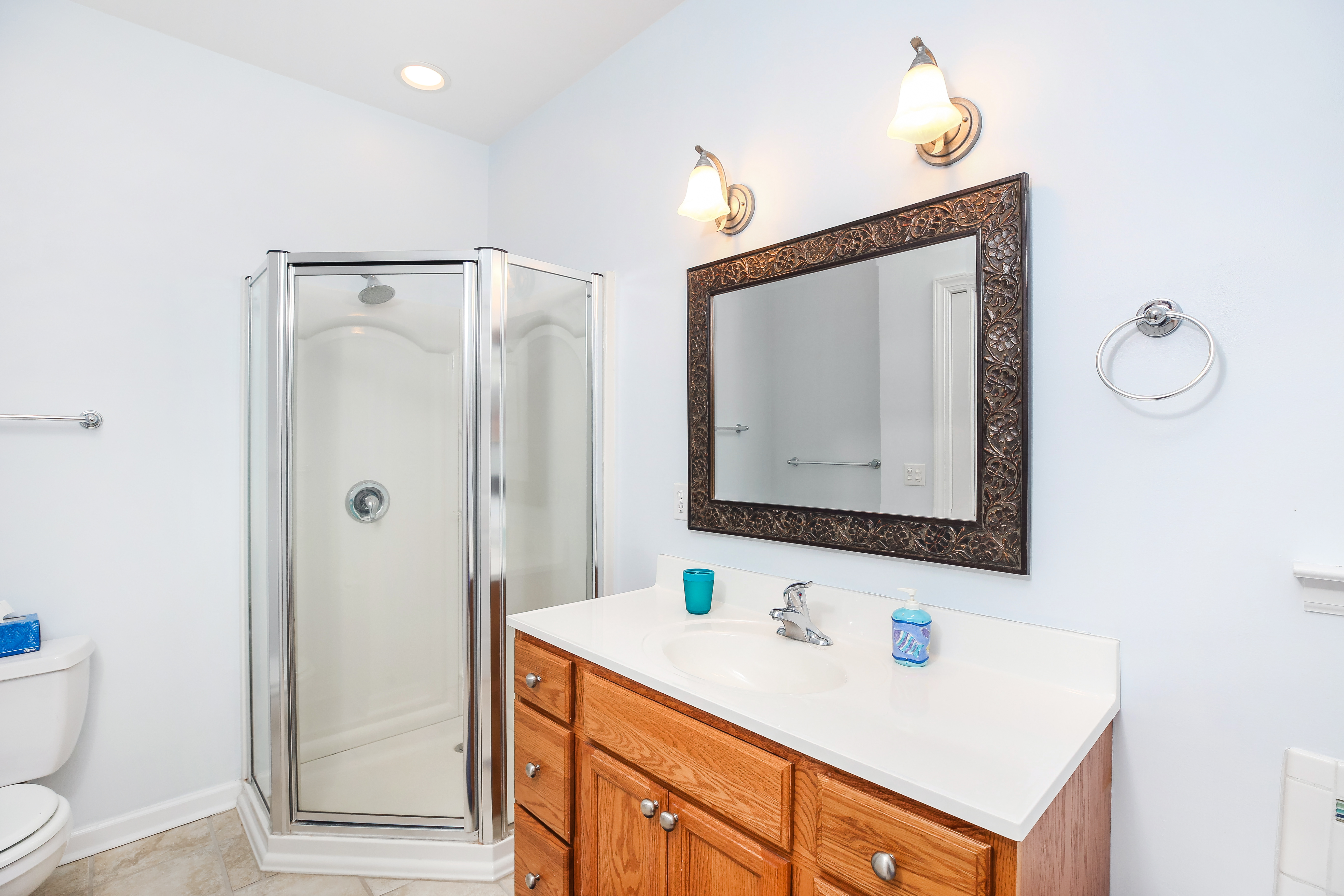 Master Bath also has a Walk-in Shower.