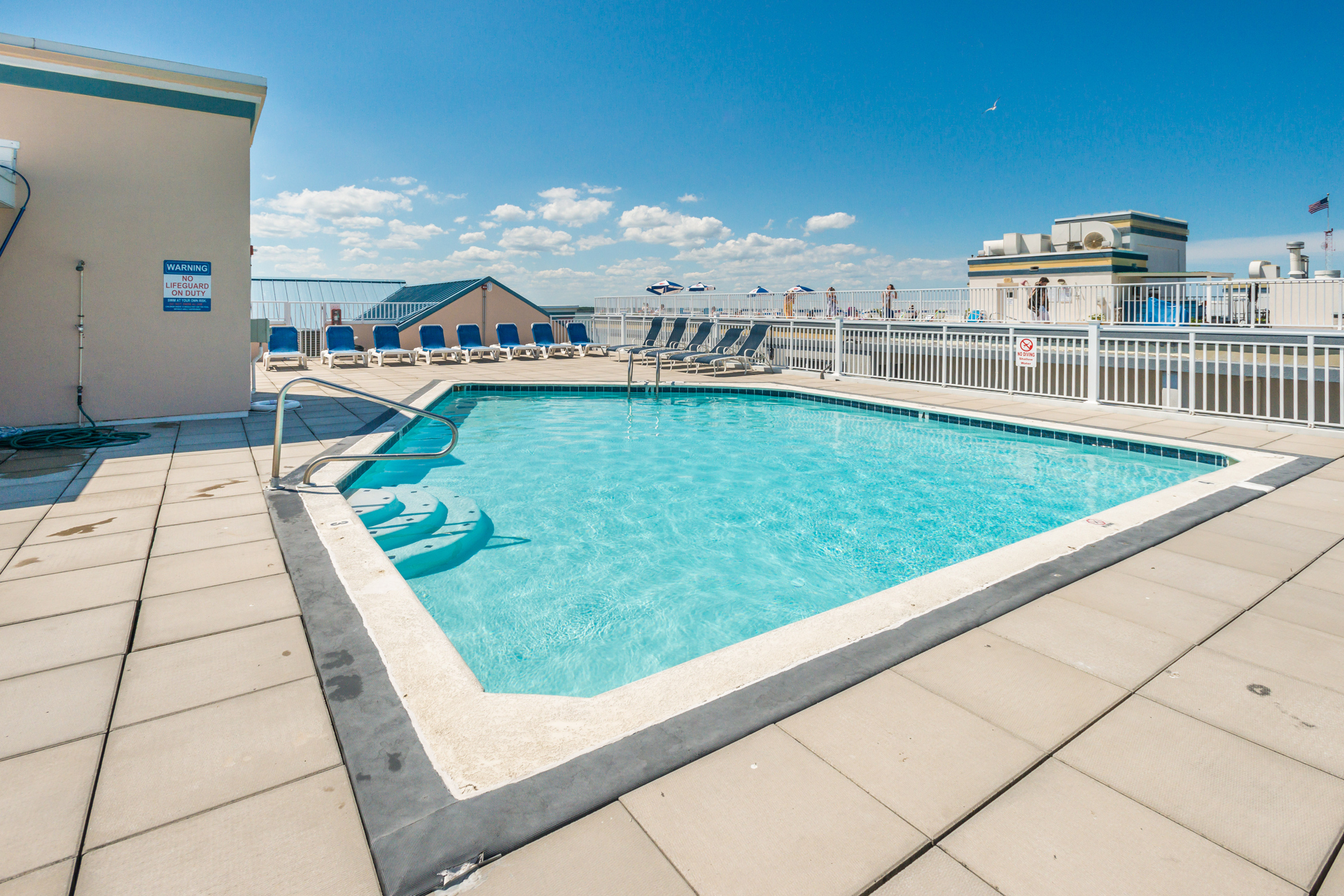 You will love the Luxurious Rooftop Pool.