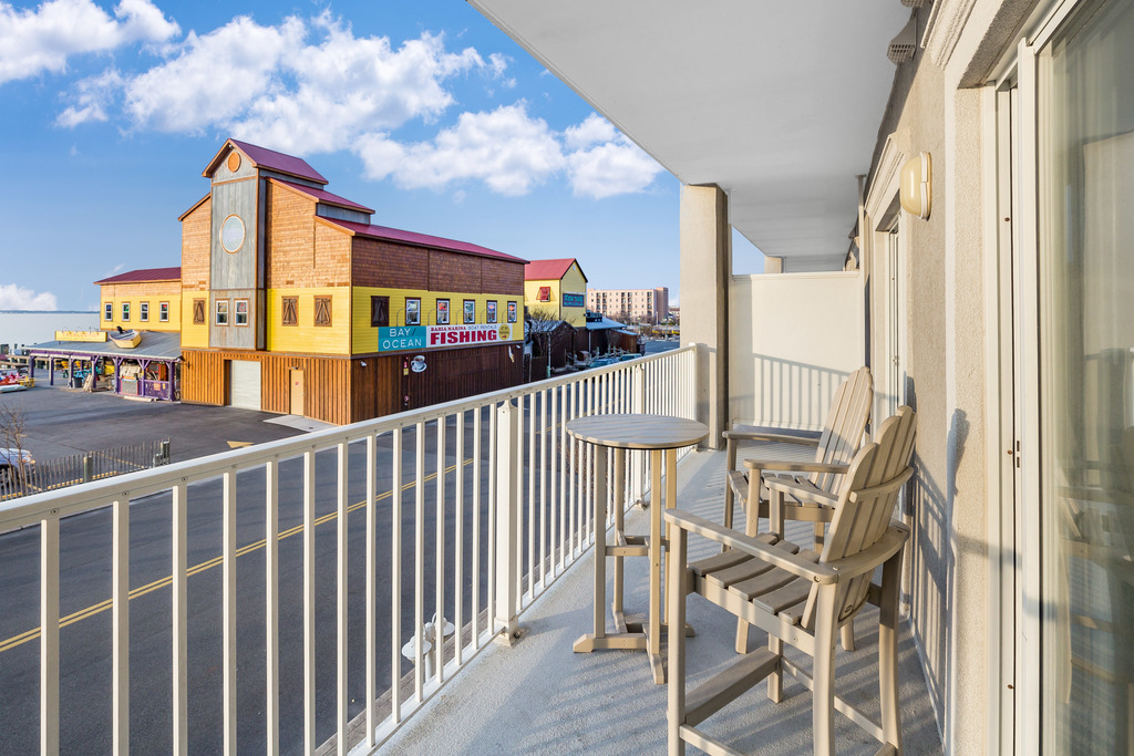 Huge Balcony overlooks the Bay and Bahia Marina.