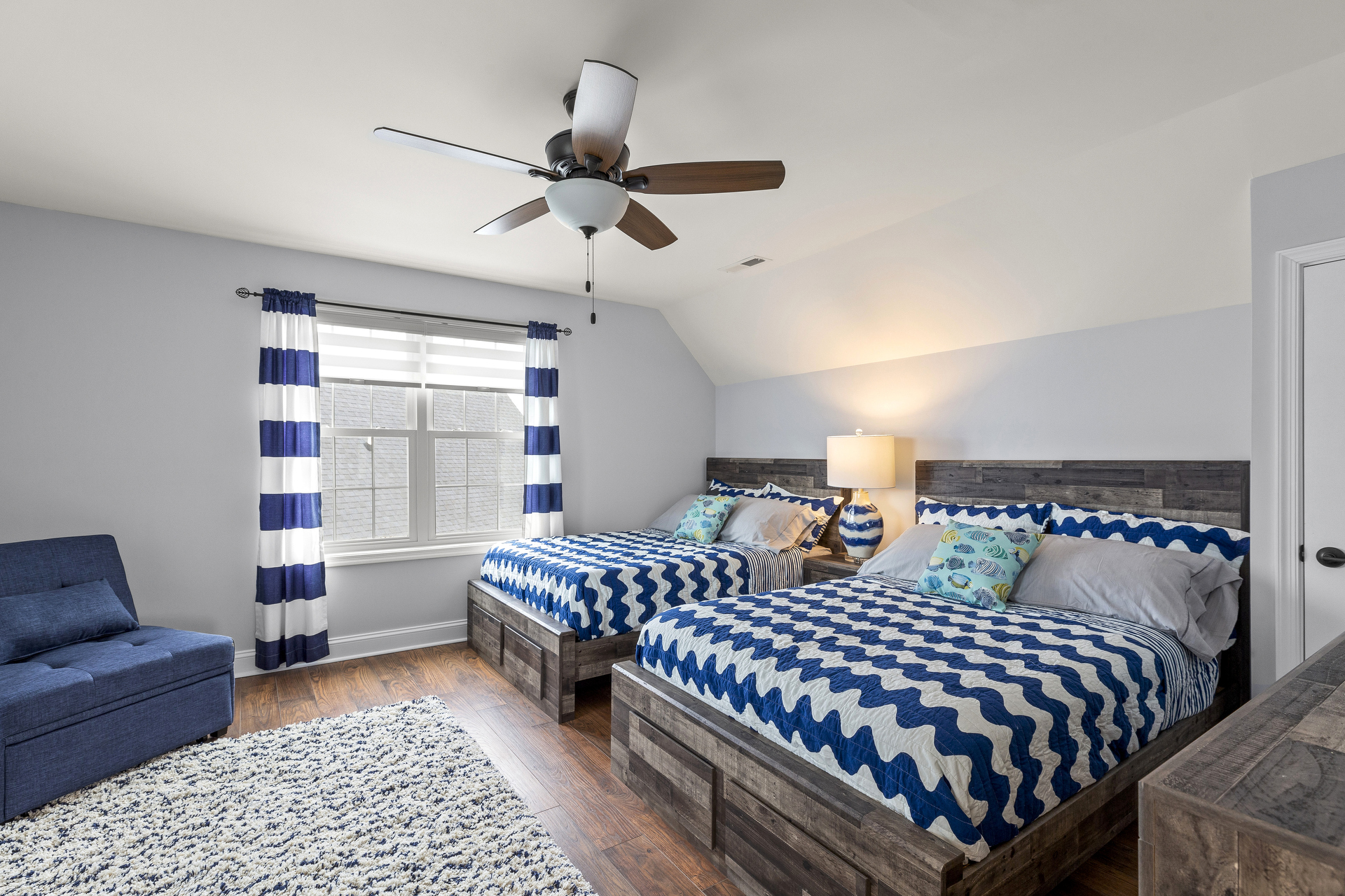 Bedroom 3 has 2 Full Beds.