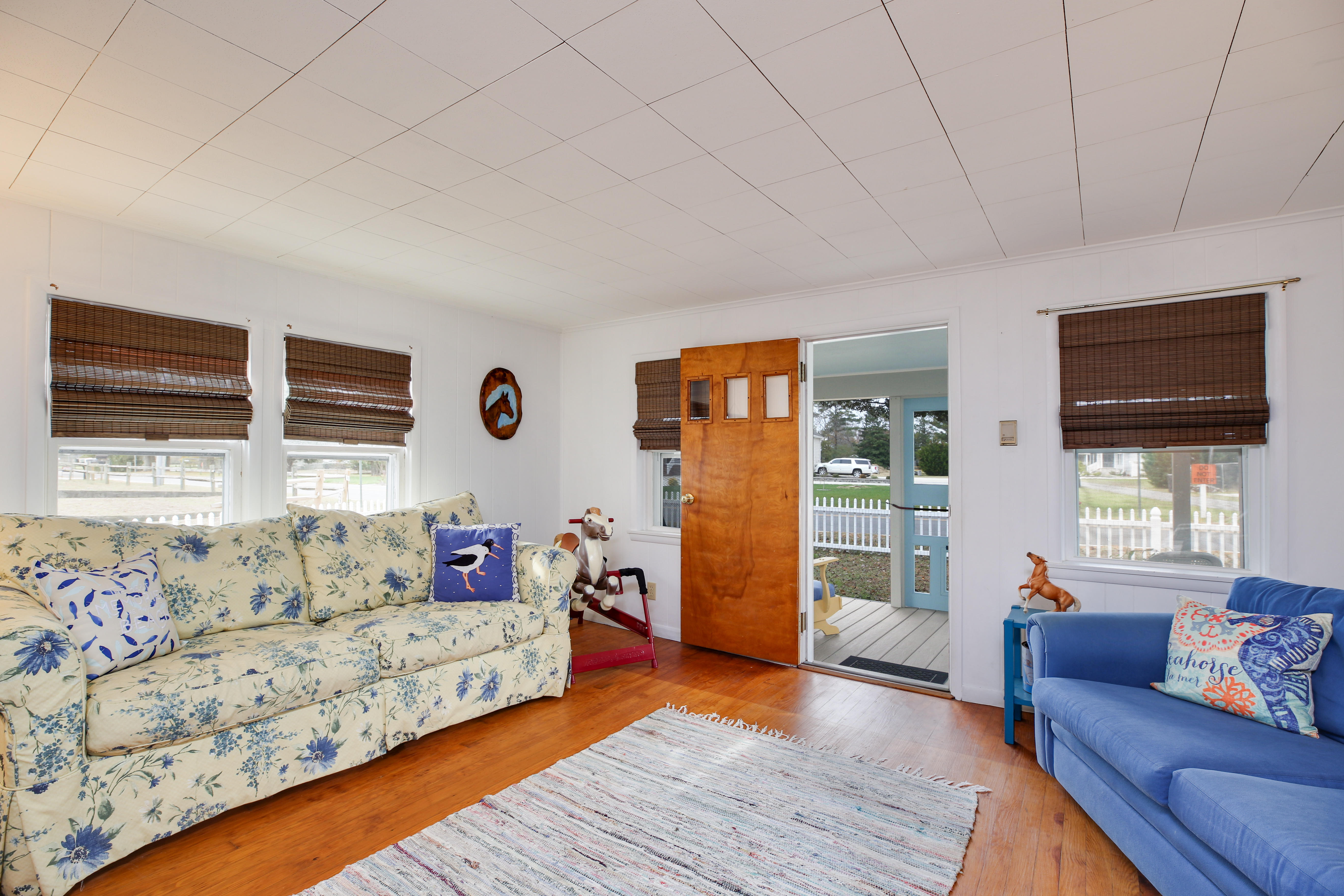 Enjoy Free WiFi and Flat Screen Streaming TV in the cozy Living Area.