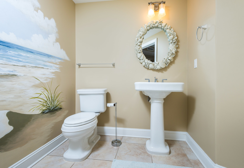 Half Bath convenient to Living Area.