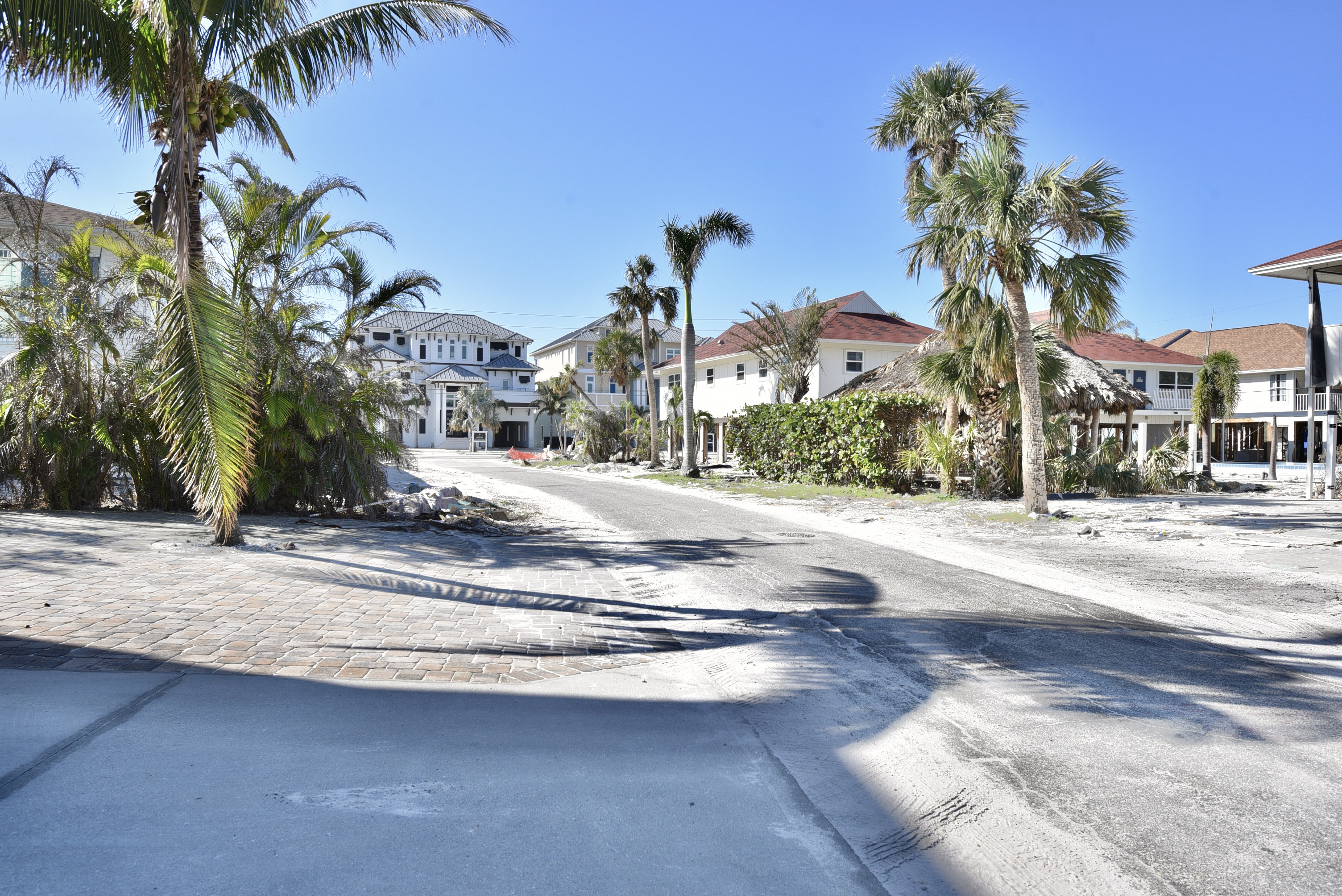 Street view toward Gulf post hurricane