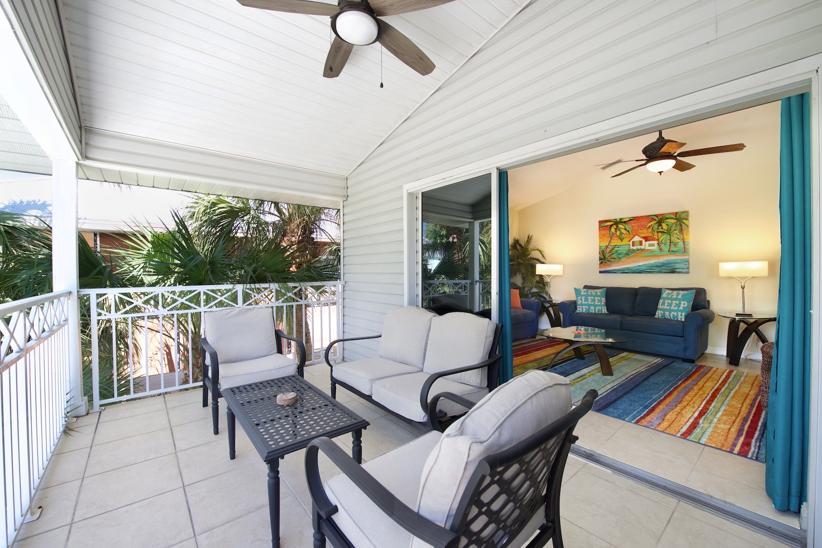 Front lanai off living room and dining area