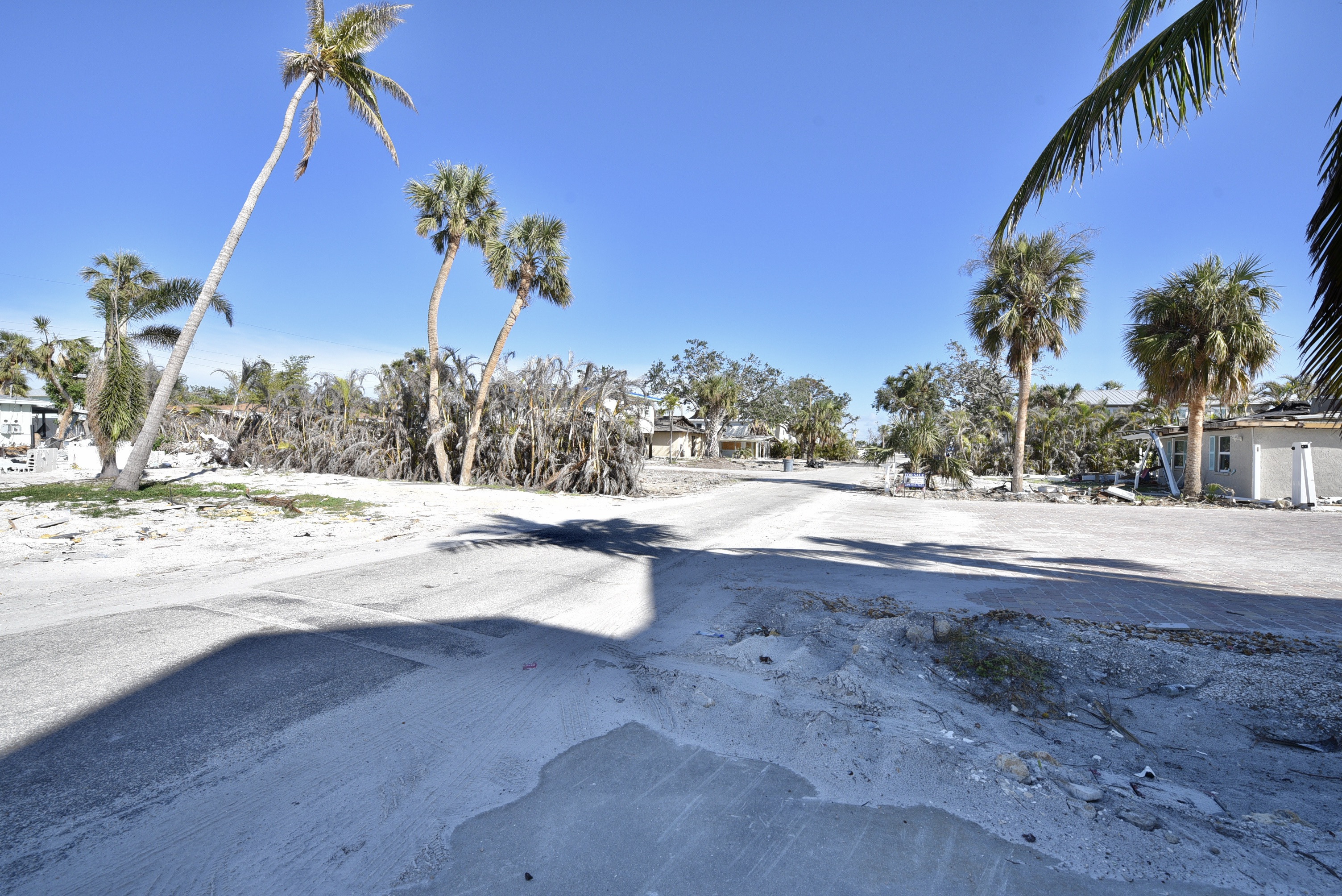 Street view toward Bay post hurricane