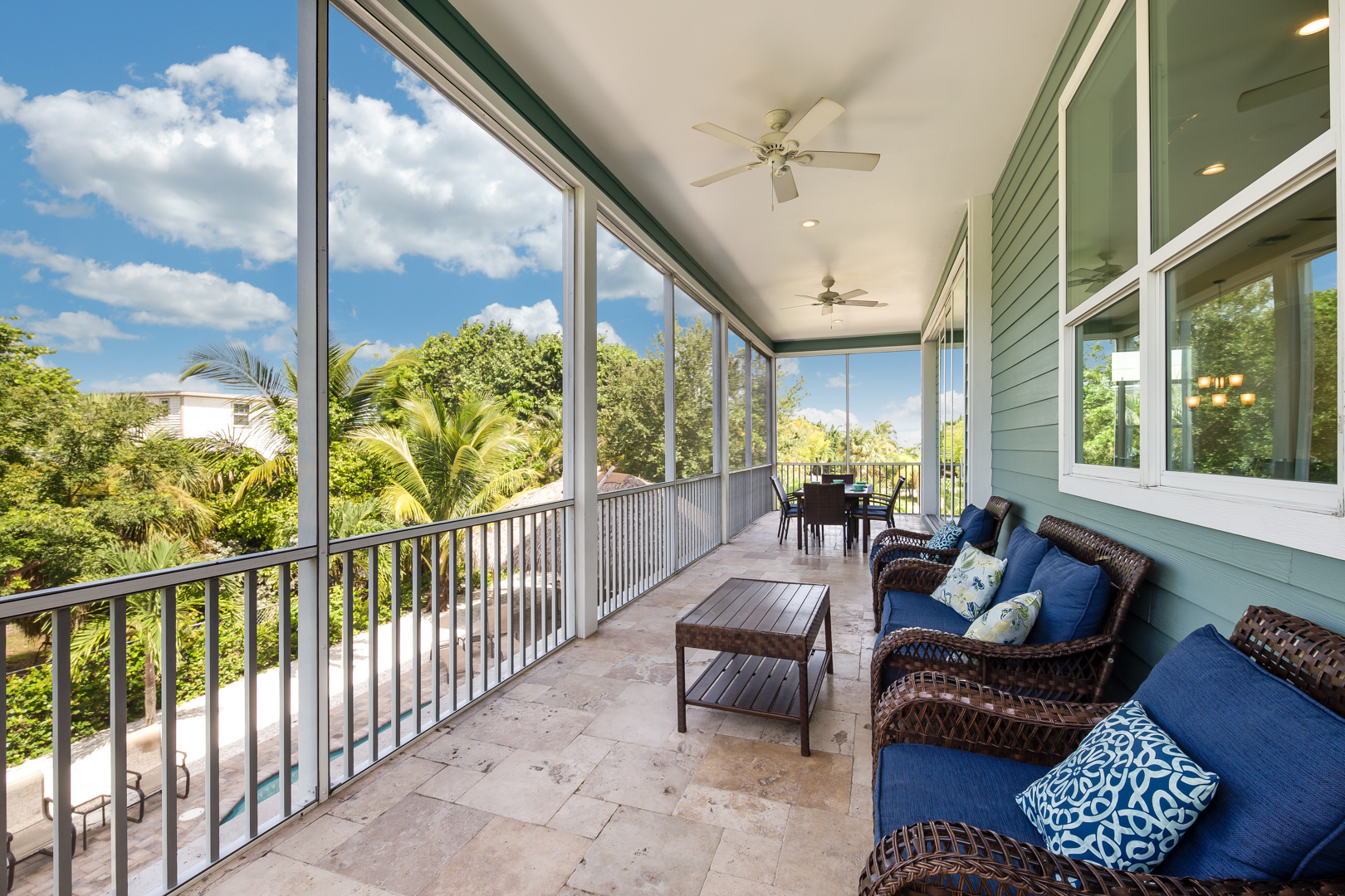 Top Floor Screened in Patio off the master