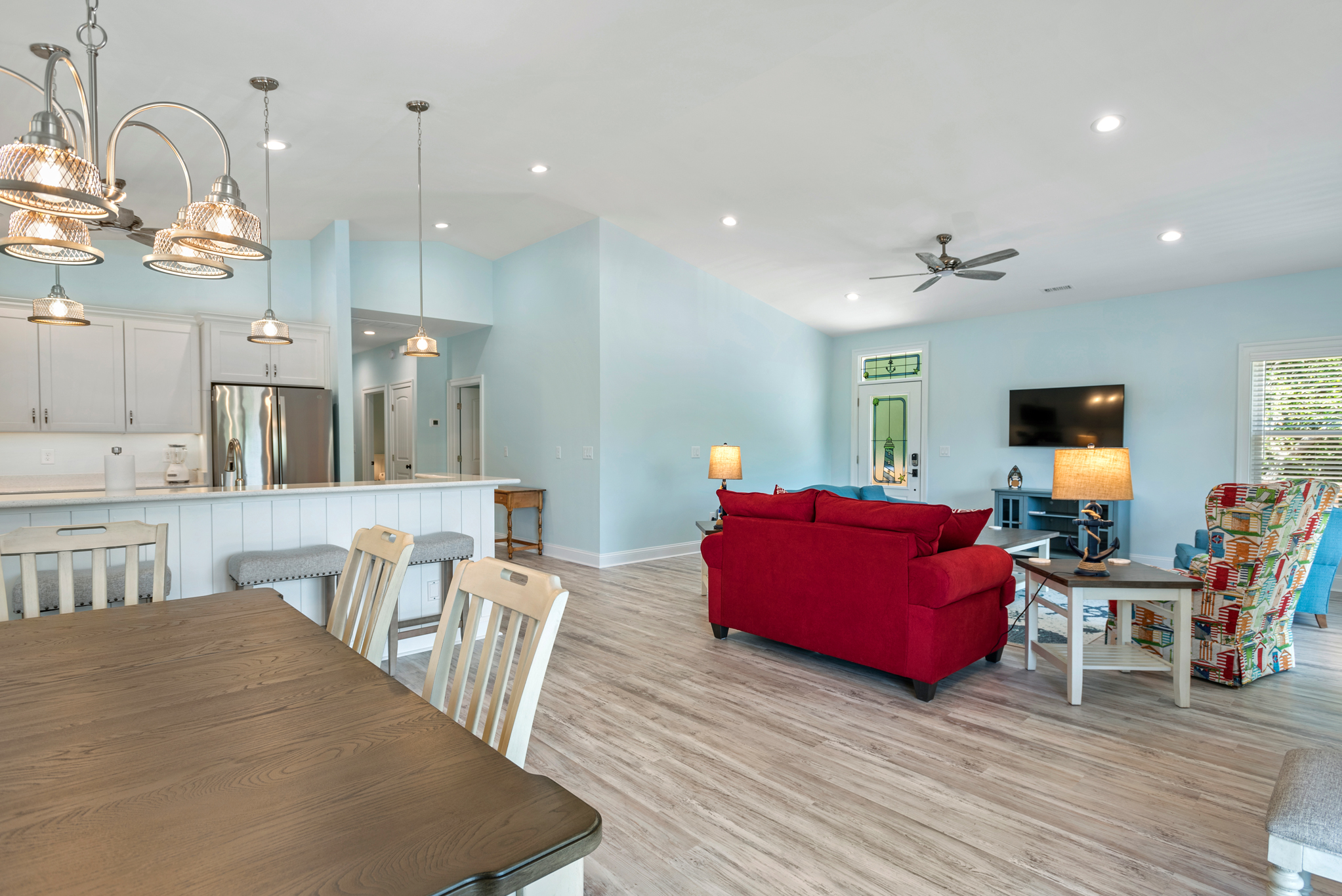 JR9706: Tranquility Cove | Top Level Living and Dining Area