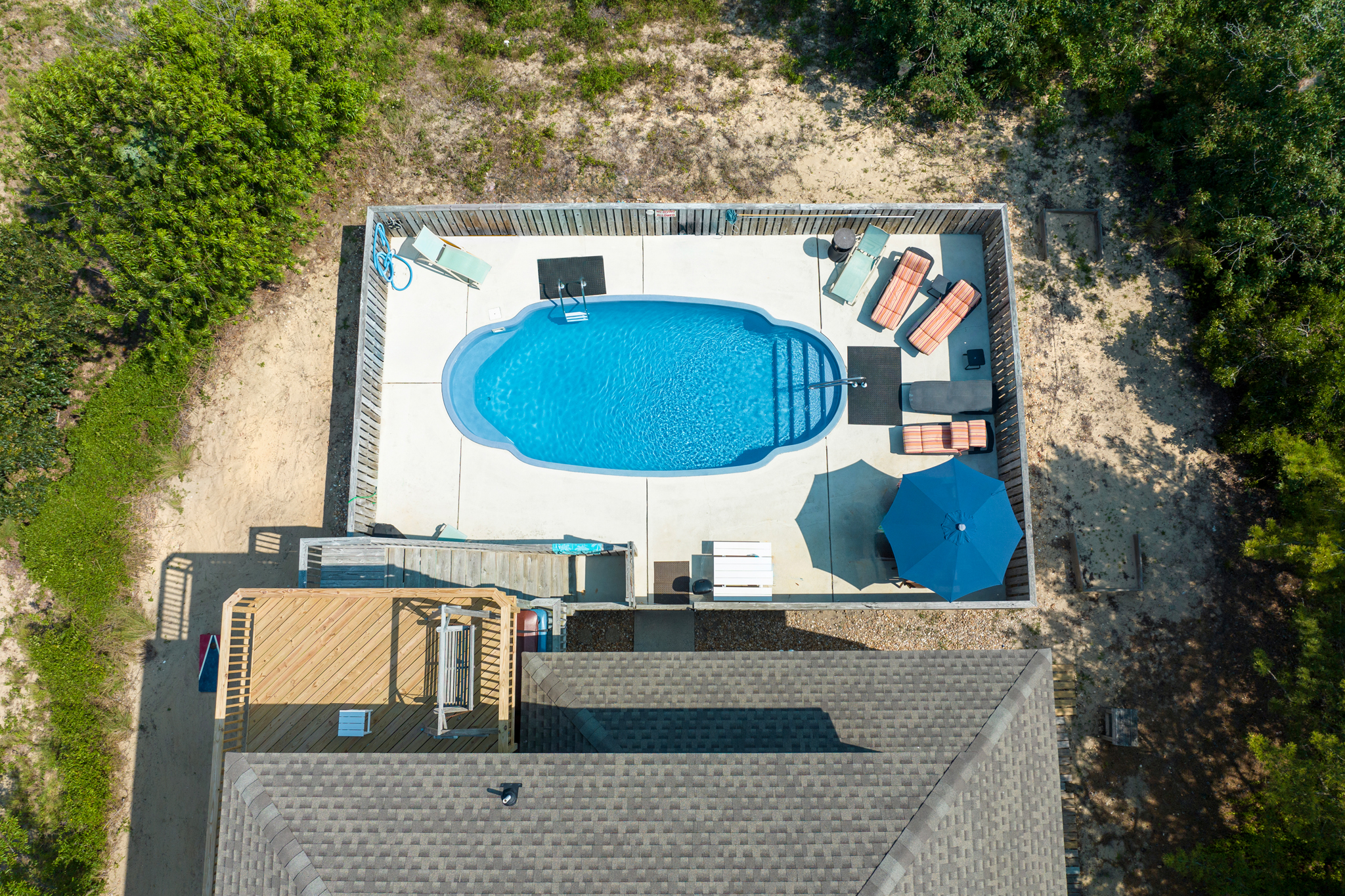 DU506: Salty Duck | Private Pool Area - Aerial View