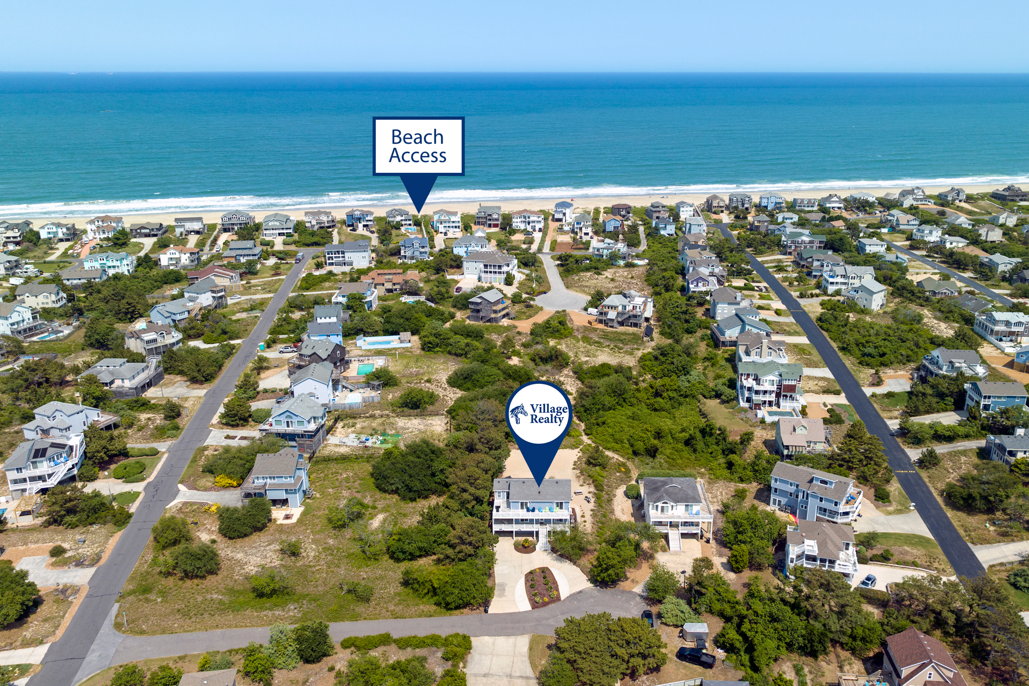 DU701: Dolphin Dunes | Aerial View to Beach Access