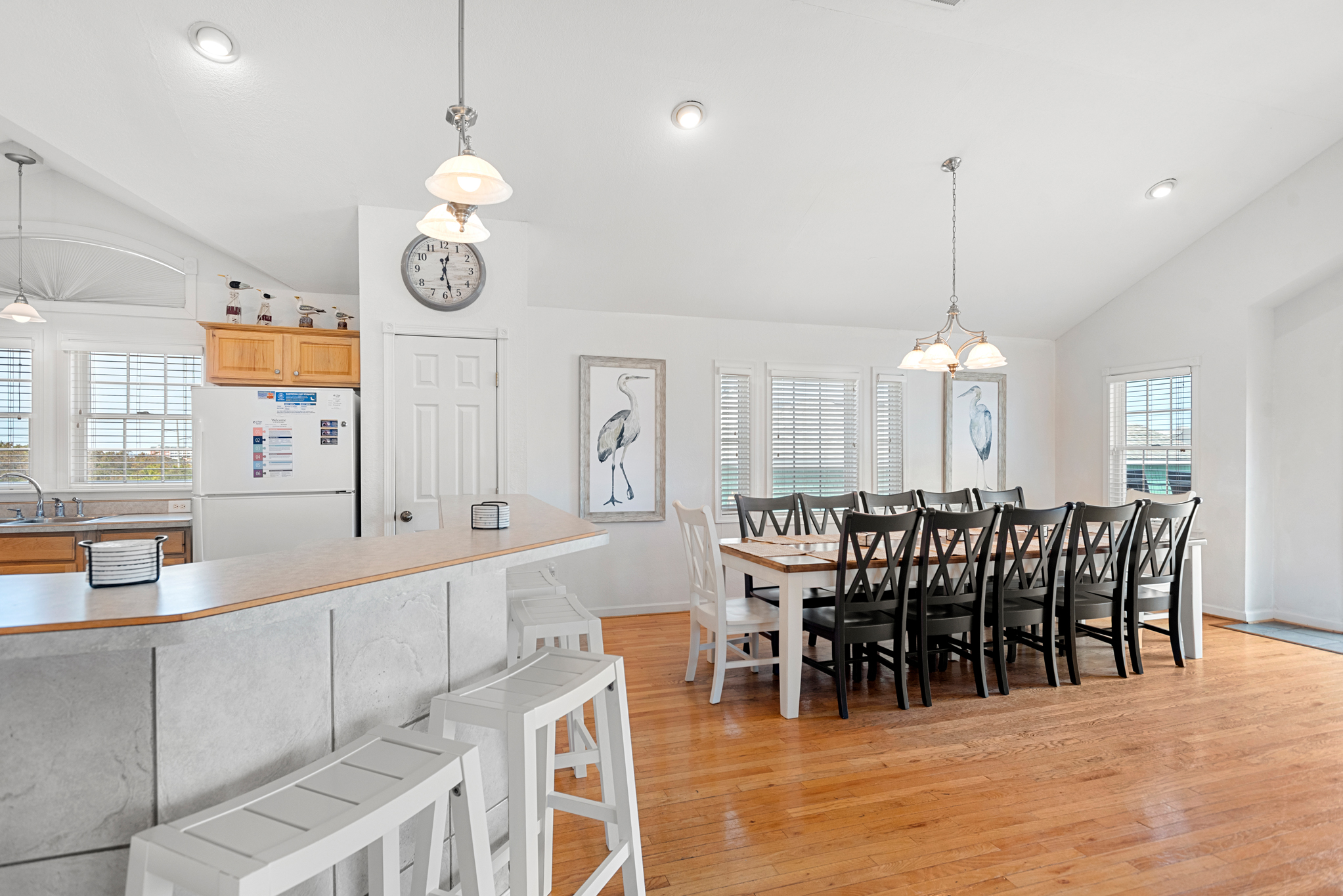 SN07: Summer Rental | Top Level Dining Area and Kitchen