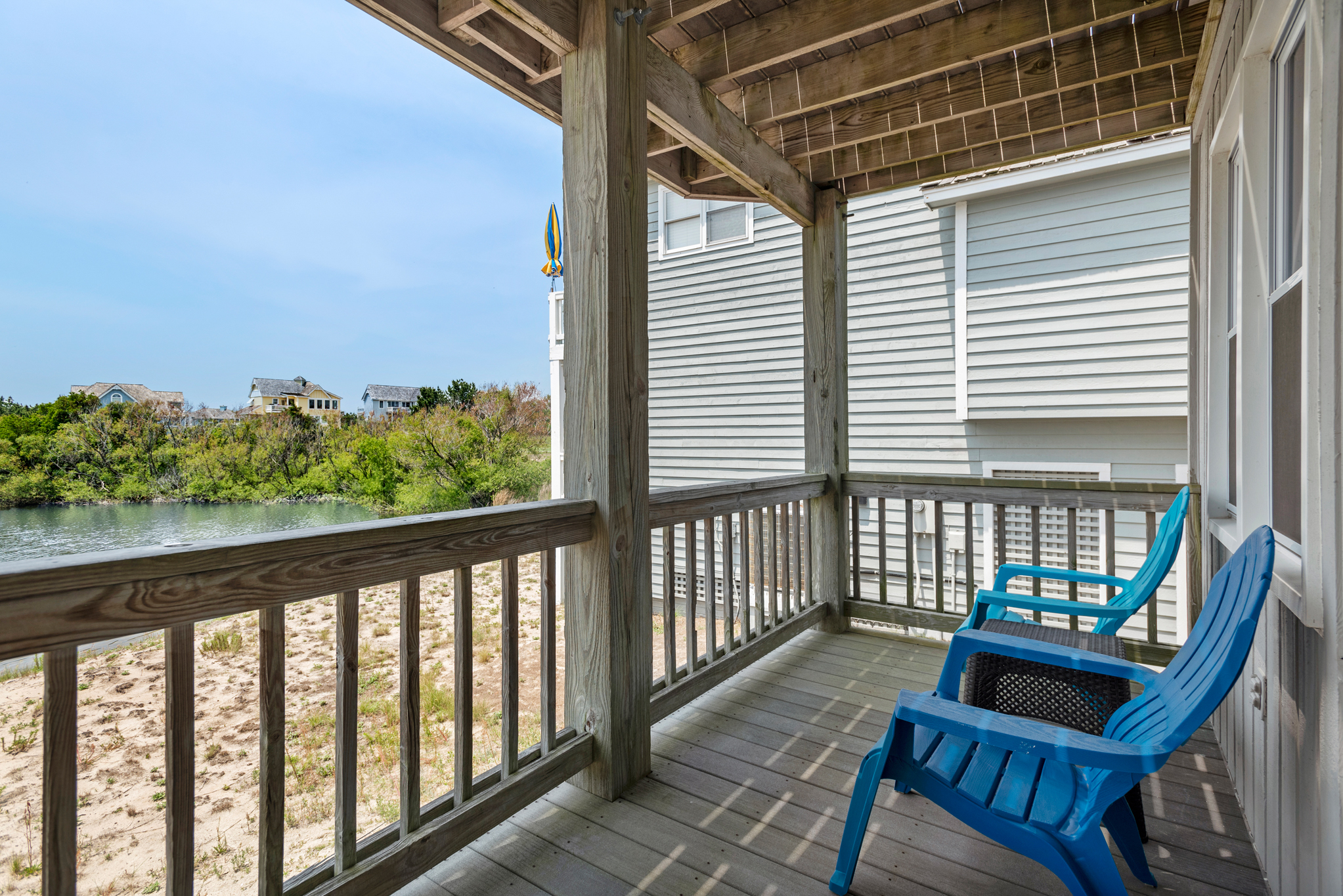 L34: Outer Banks Bliss | Bottom Level Covered Deck