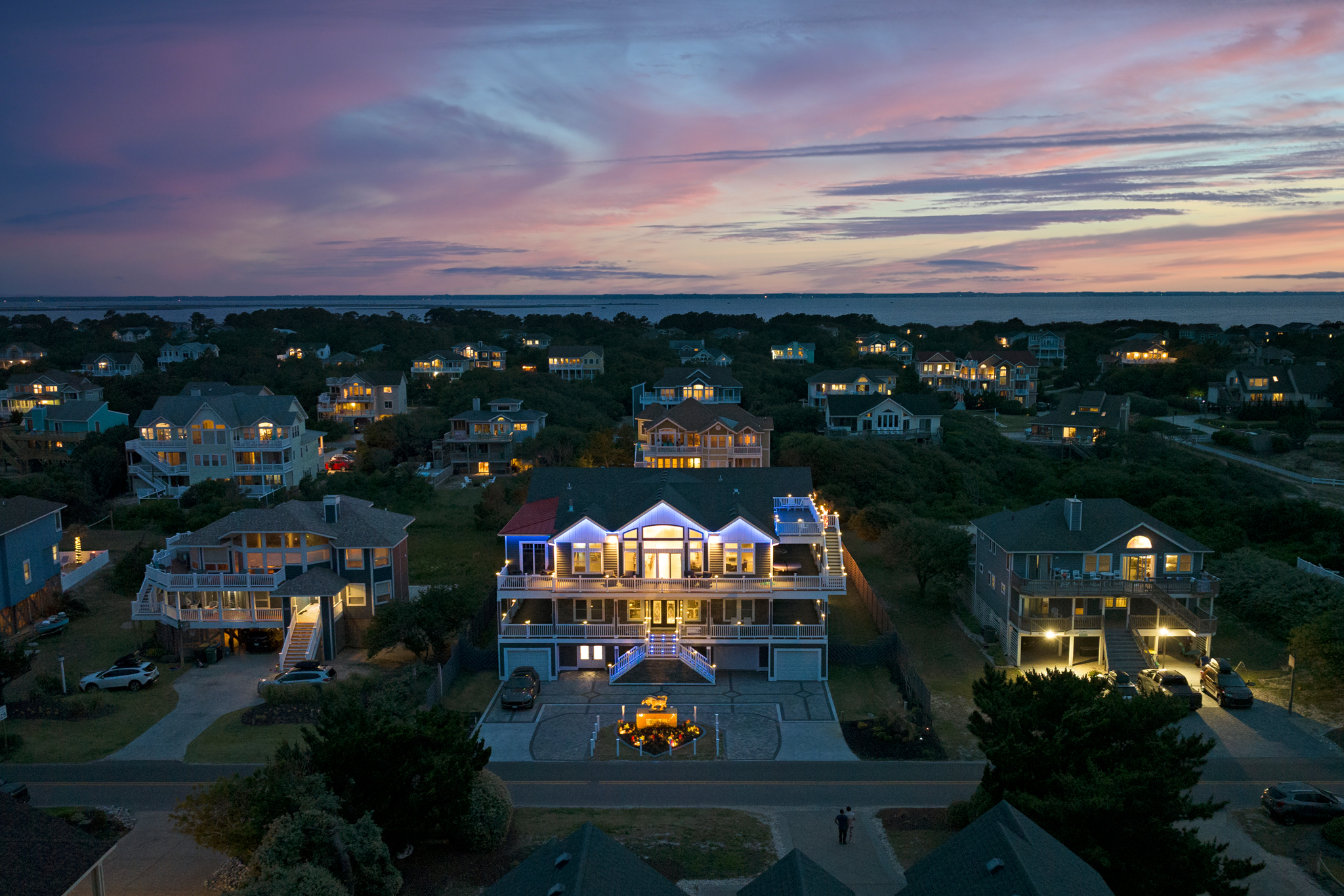 WH786: The OBX One | Front Exterior - Aerial View