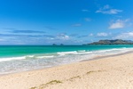 Kailua Beach and Mokulua Island views from the edge of your yard.