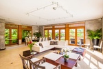 Elegant open-concept living with dining and living areas.
