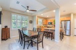 Dining area in open concept living.