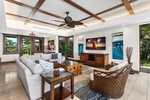 Comfortable great room with indoor-outdoor flow and plenty of natural light.