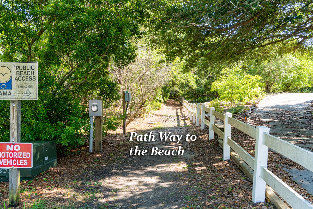 Beach Access is in the Cul-de-sac Right next to the Property