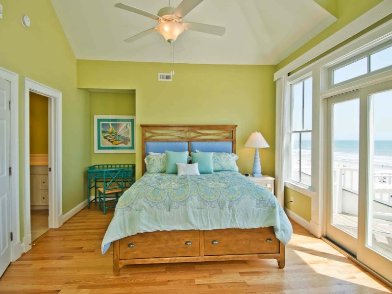 Level Three Oceanfront Master bedroom with King
