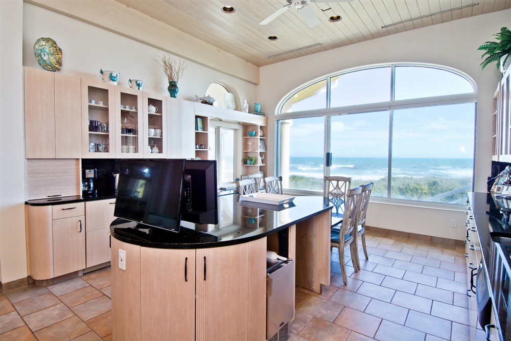 Kitchen has Ocean Views