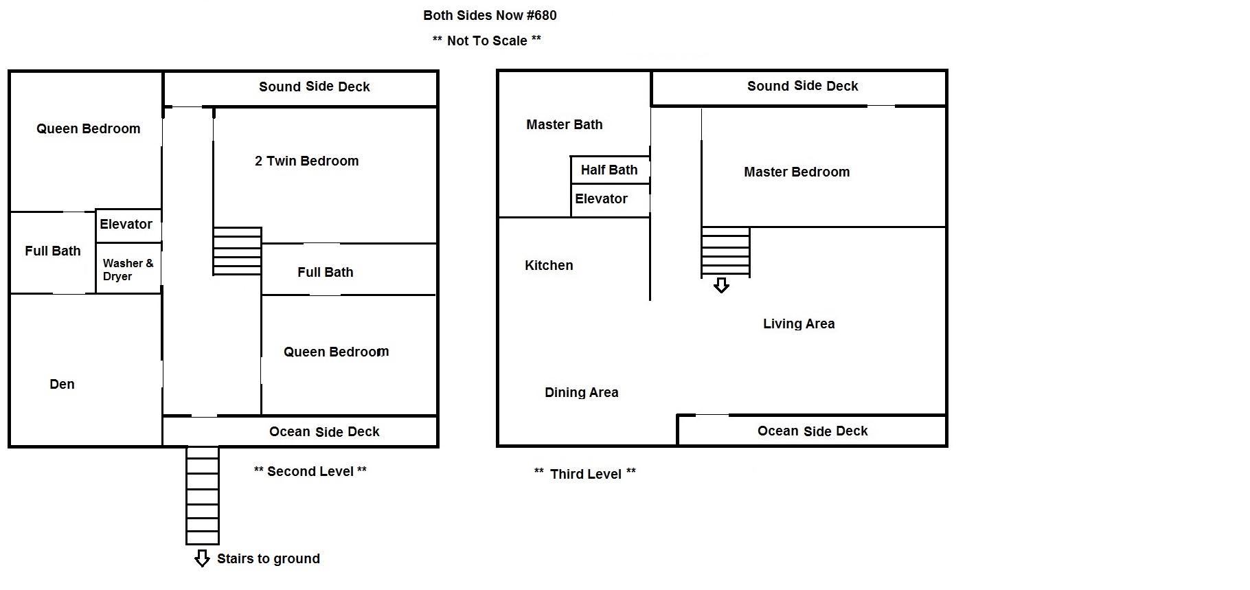 Floorplan - Second and Third level