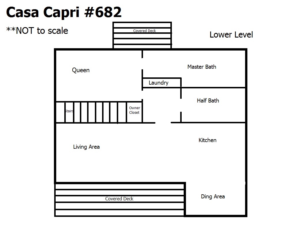 Casa Capri - lower level floor plan