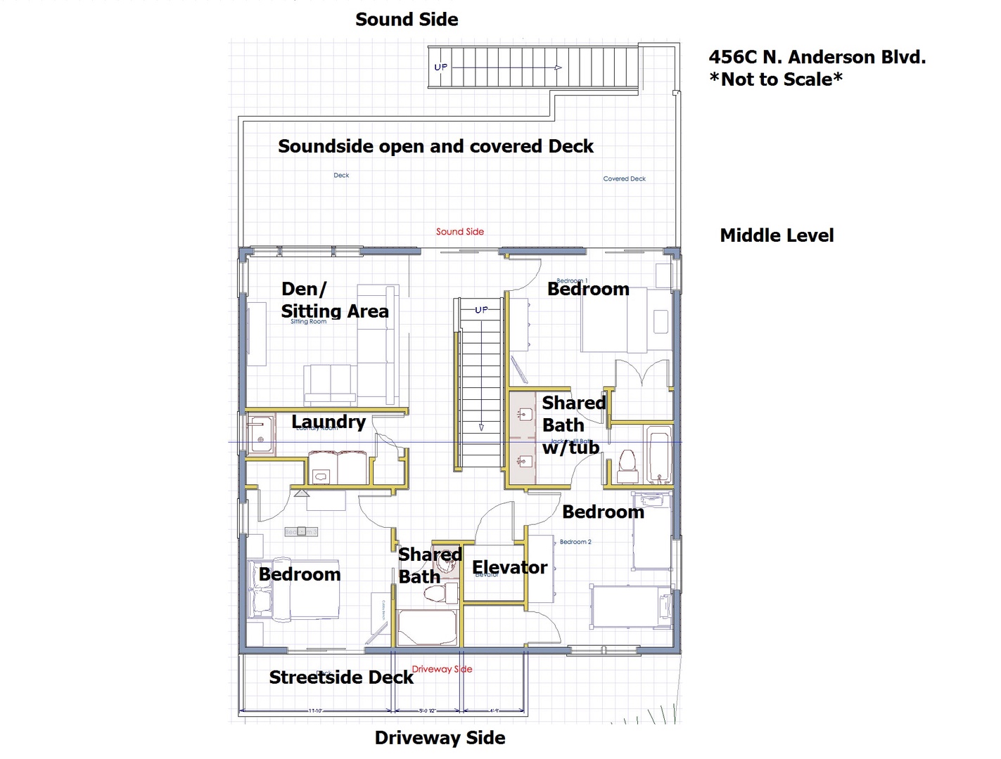 22c 17 456C middle level floor plan