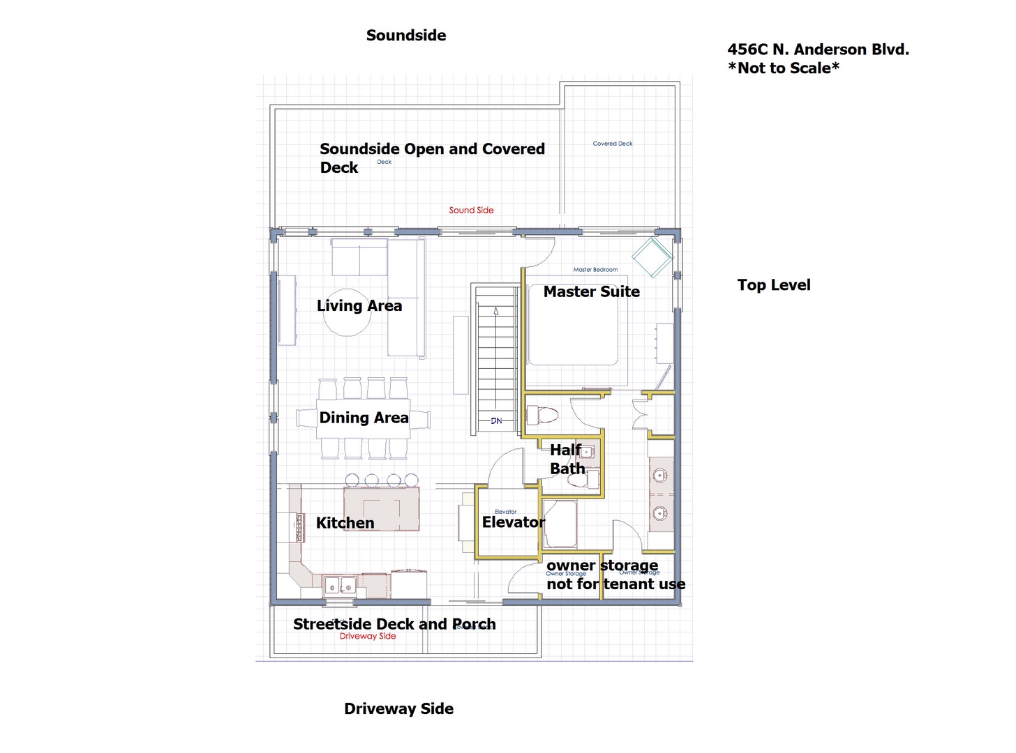 22b 456C top level floor plan