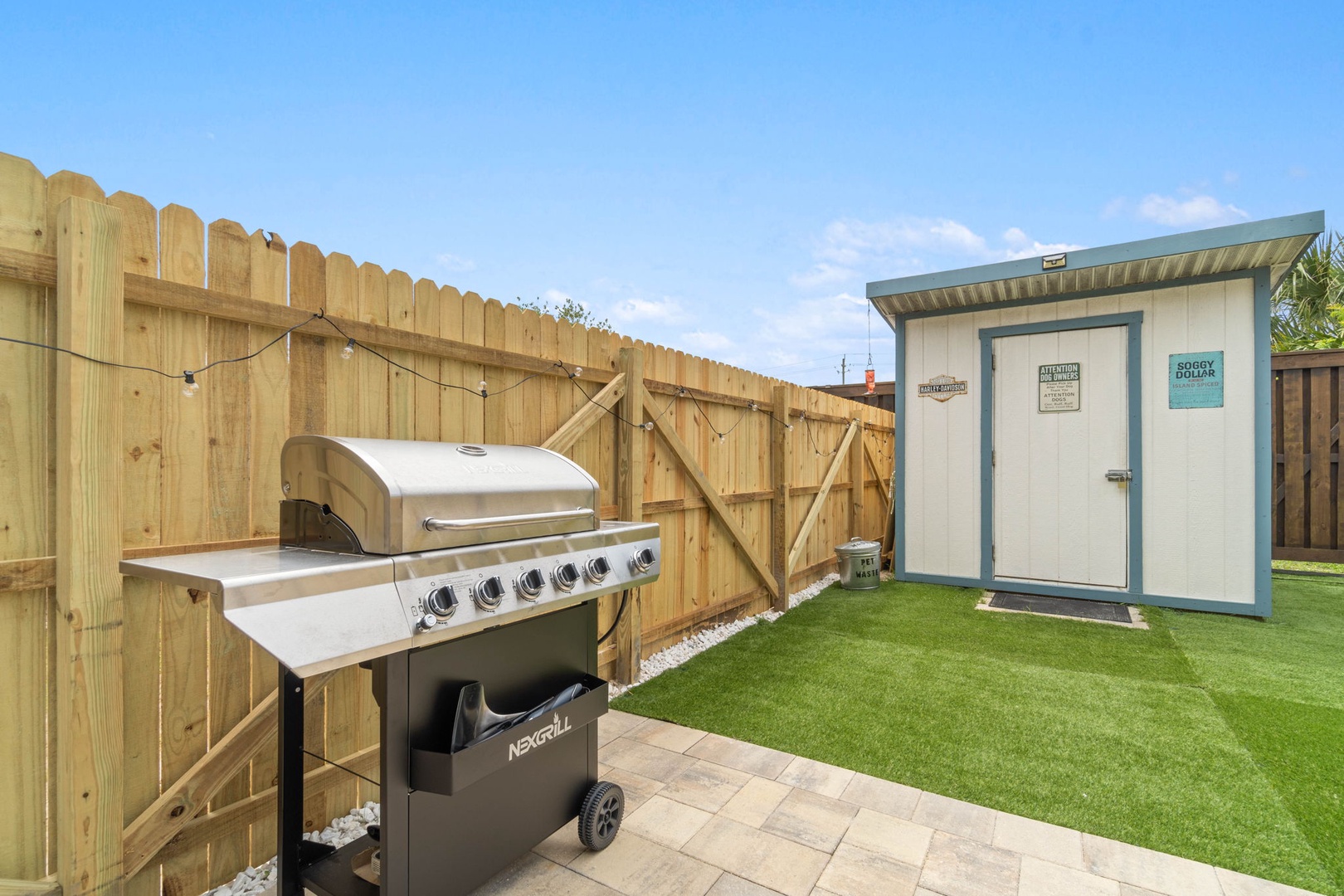 Backyard grill