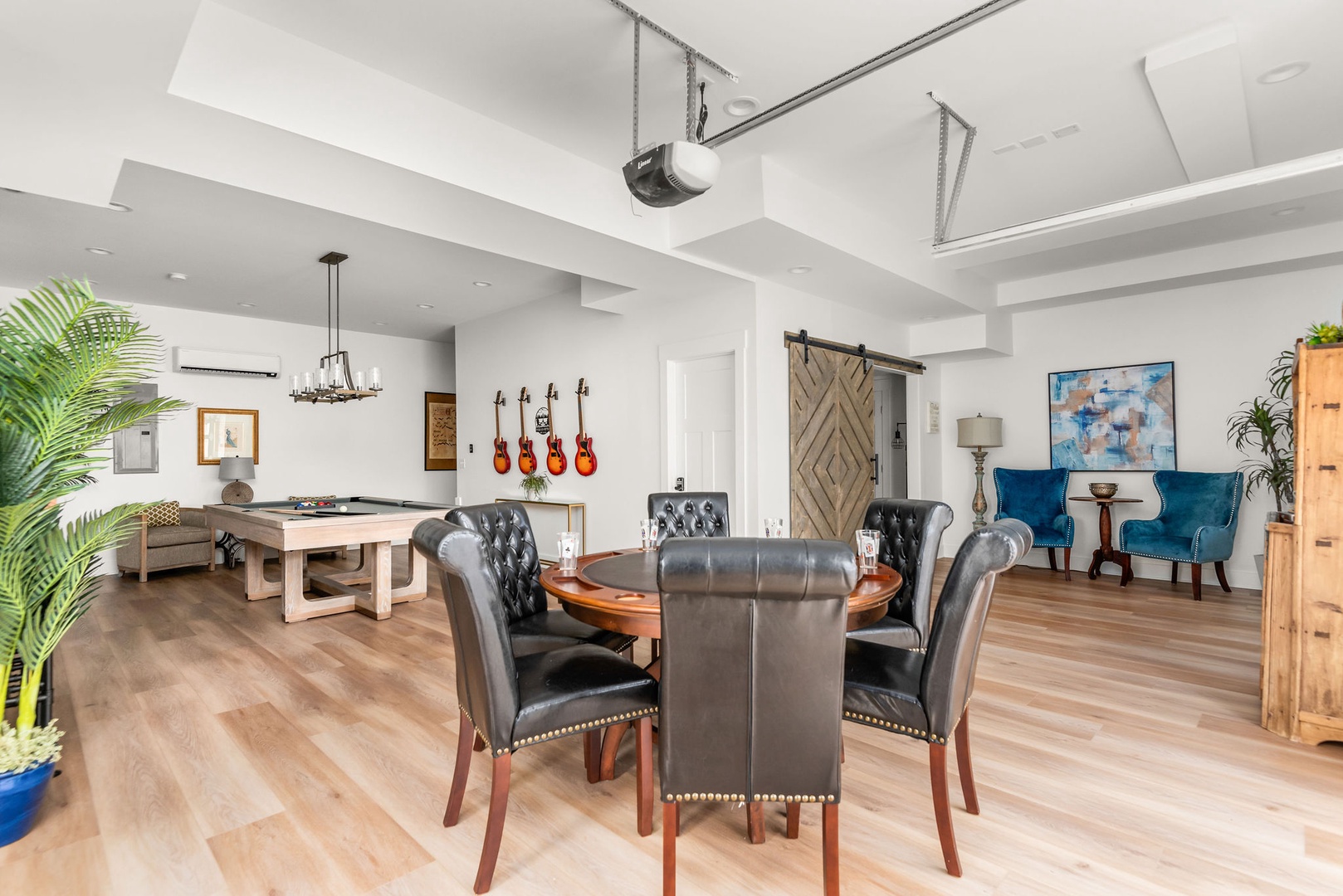 Downstairs-Pool table/Poker table
