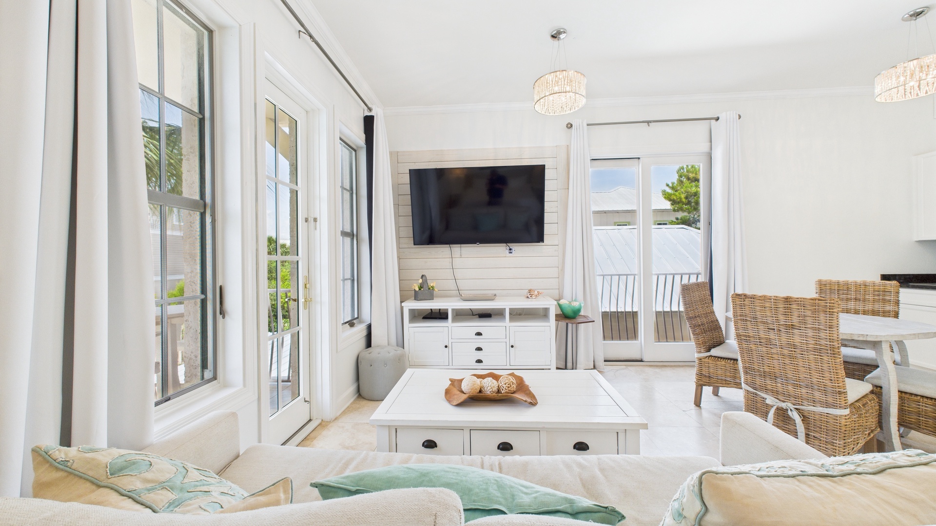 Huge TV in living area