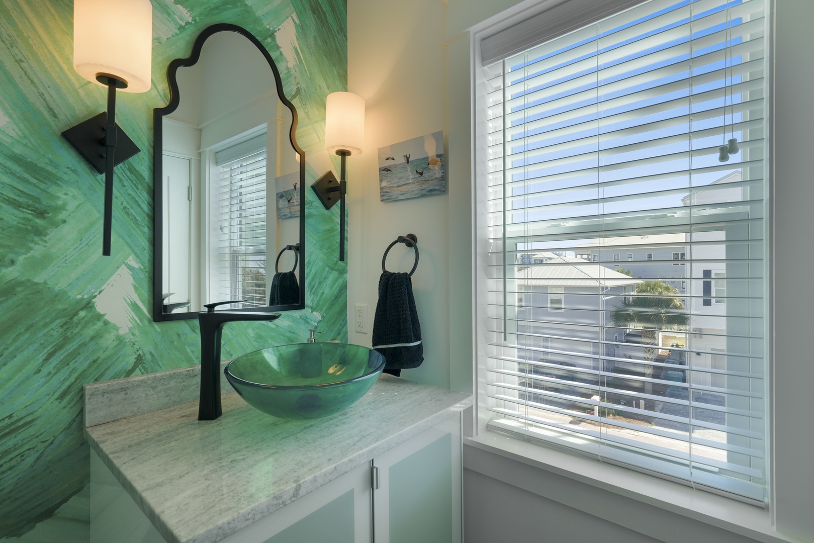 1/2 bathroom on the 2nd floor
