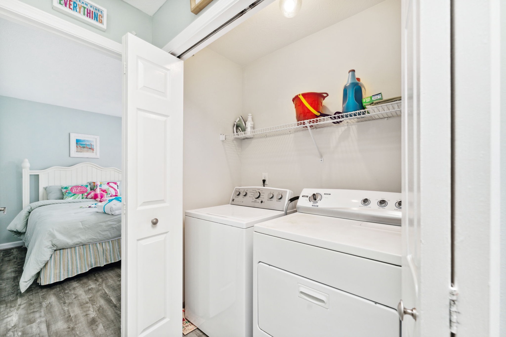 In-suite laundry room